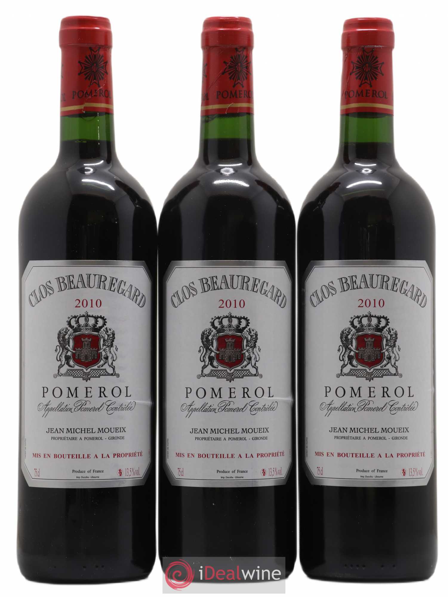 Clos Beauregard 2010 - Lot de 3 bouteilles - 0
