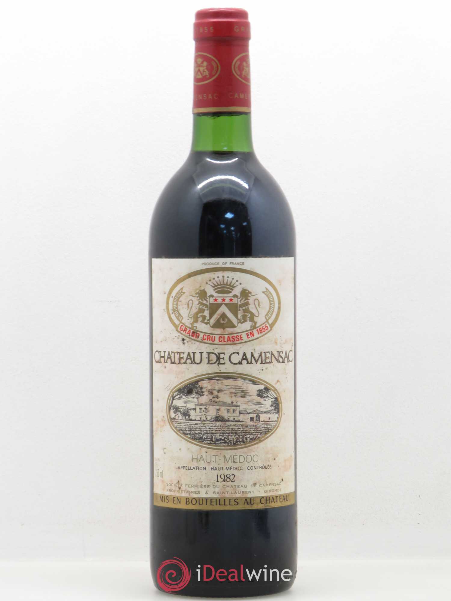 Château Camensac 5ème Grand Cru Classé 1982 - Lot de 1 bouteille - 0