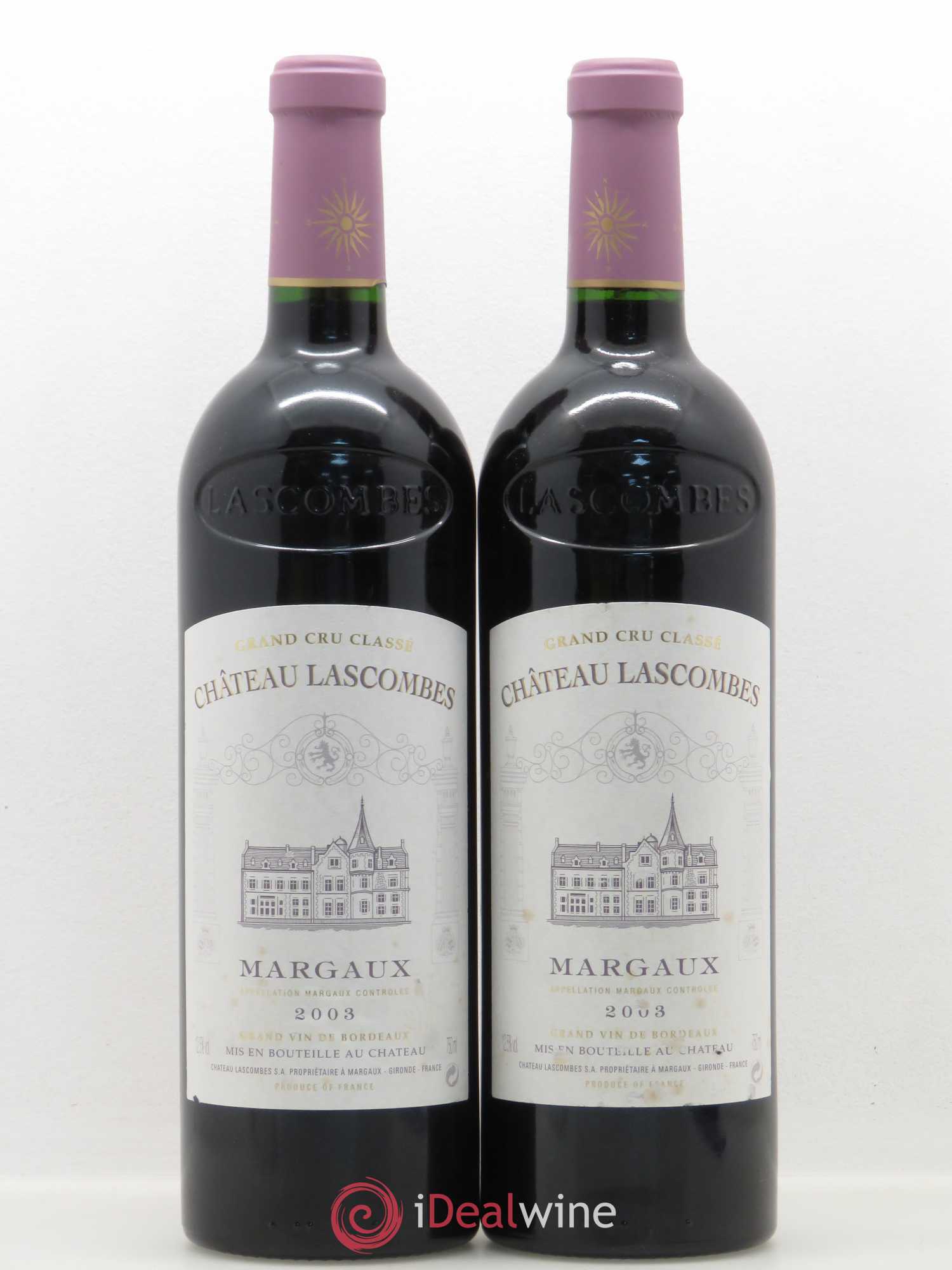 Château Lascombes 2ème Grand Cru Classé 2003 - Lot de 2 bouteilles - 0