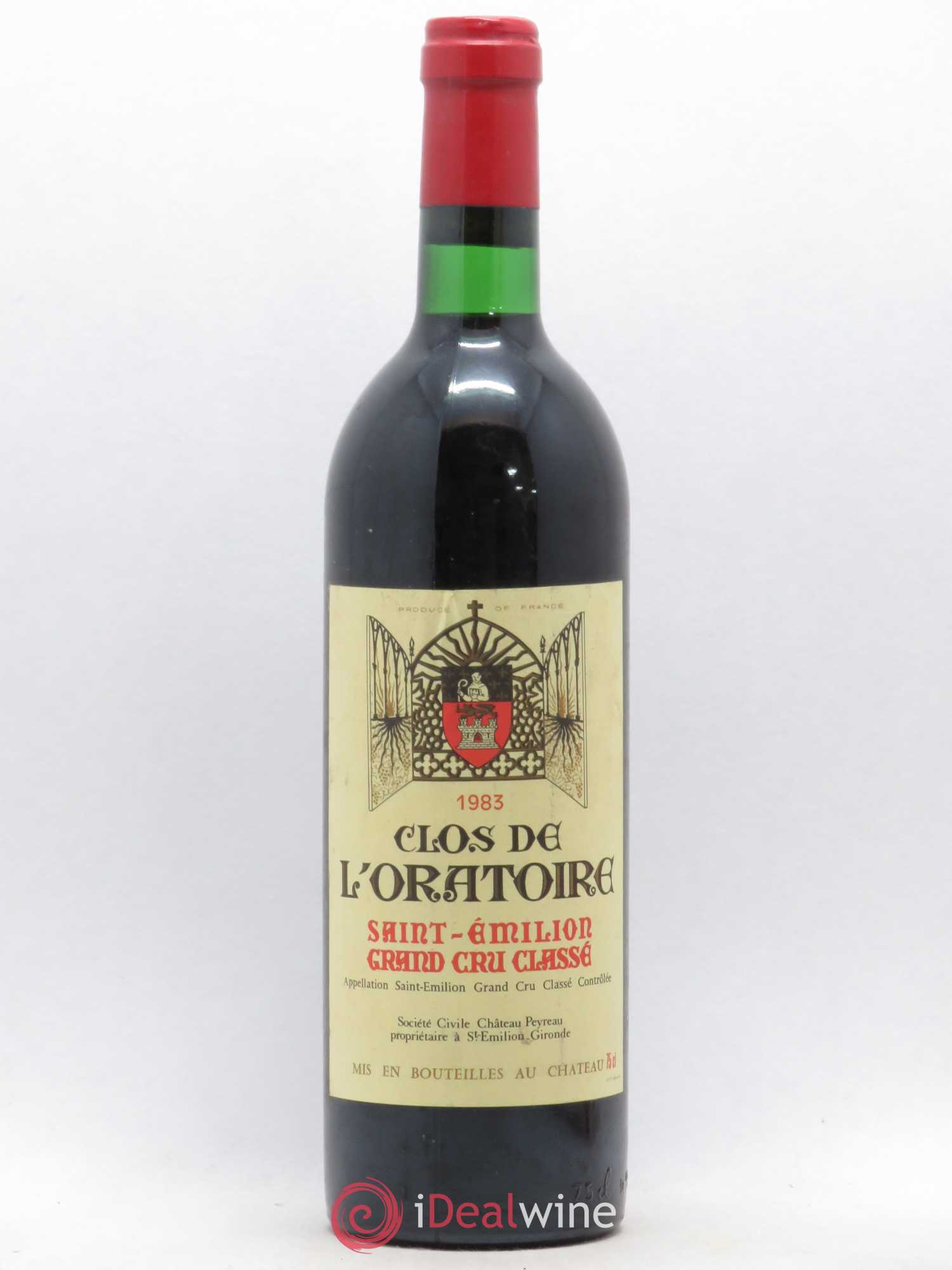 Clos de l'Oratoire Grand Cru Classé 1983 - Lot de 1 bouteille - 0