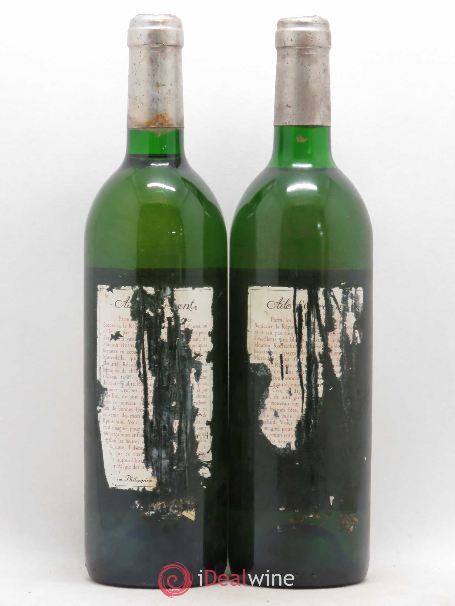 Aile d'Argent Mouton Rothschild 1991 - Lot de 2 bouteilles - 1