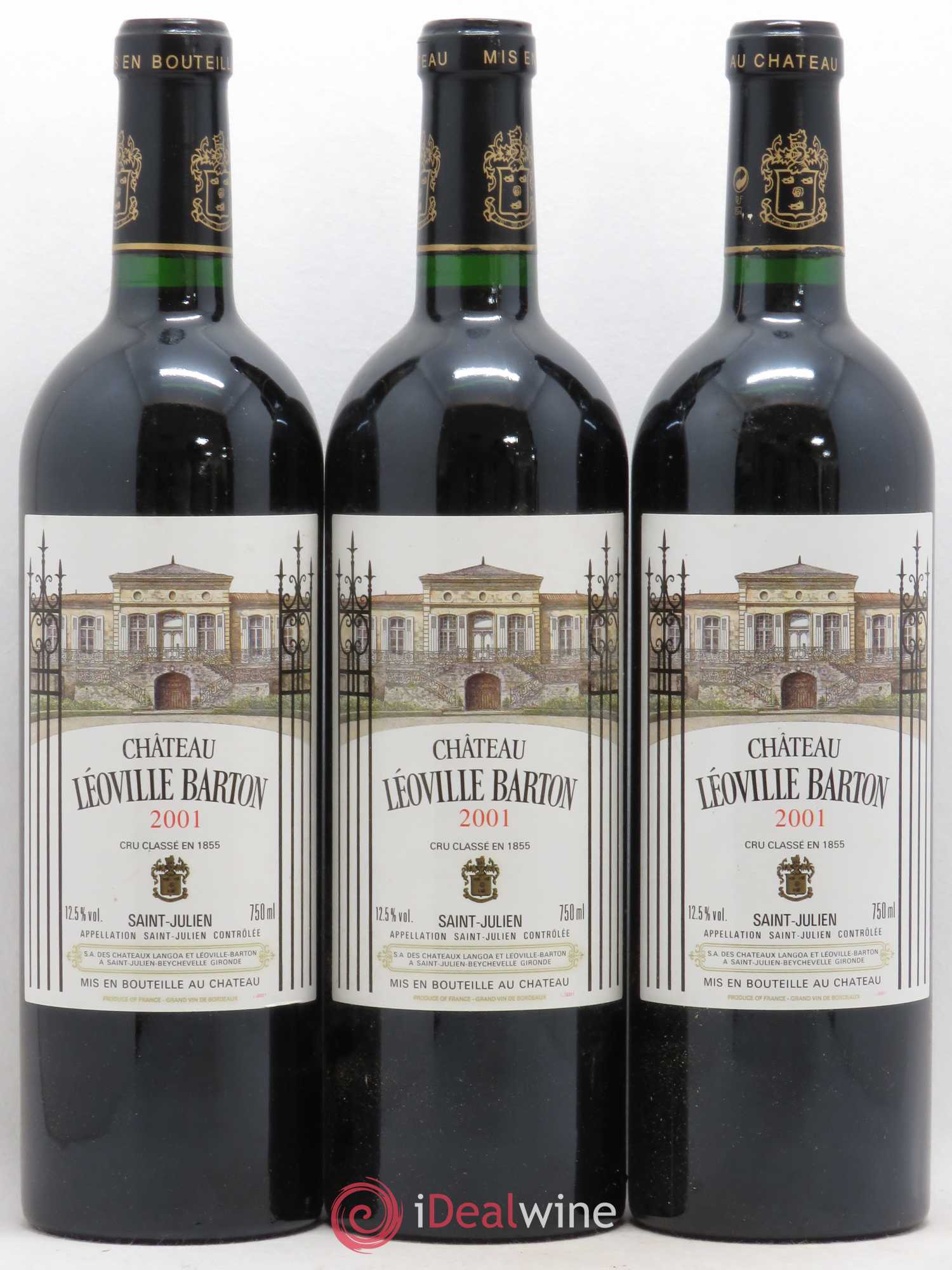 Château Léoville Barton 2ème Grand Cru Classé 2001 - Lot de 6 bouteilles - 1