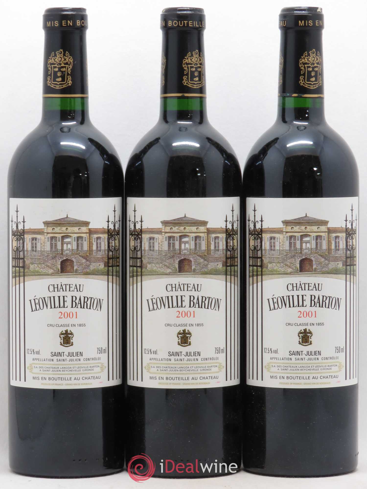 Château Léoville Barton 2ème Grand Cru Classé 2001 - Lot de 6 bouteilles - 2