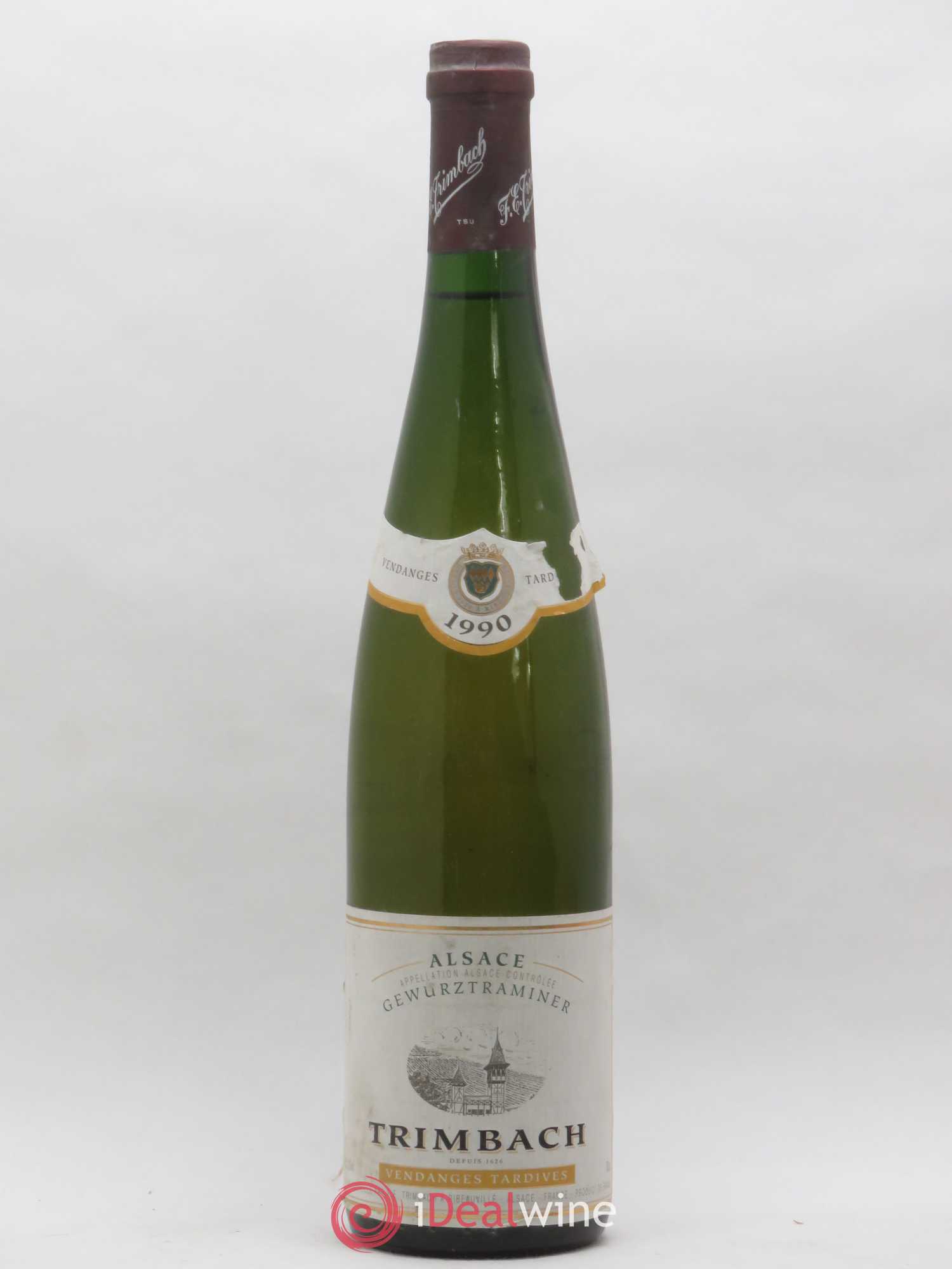 Alsace Gewurztraminer Vendanges Tardives Trimbach (Domaine) 1990 - Lotto di 1 bottiglia - 0