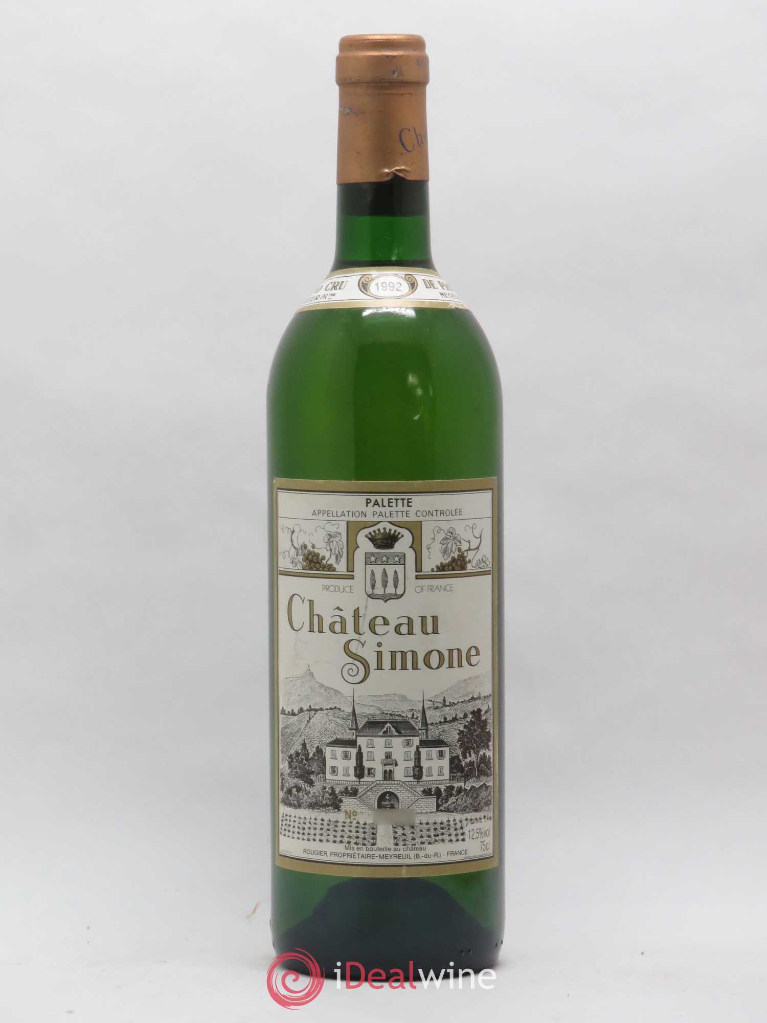 Palette Château Simone Famille Rougier 1992 - Lot de 1 bouteille - 0