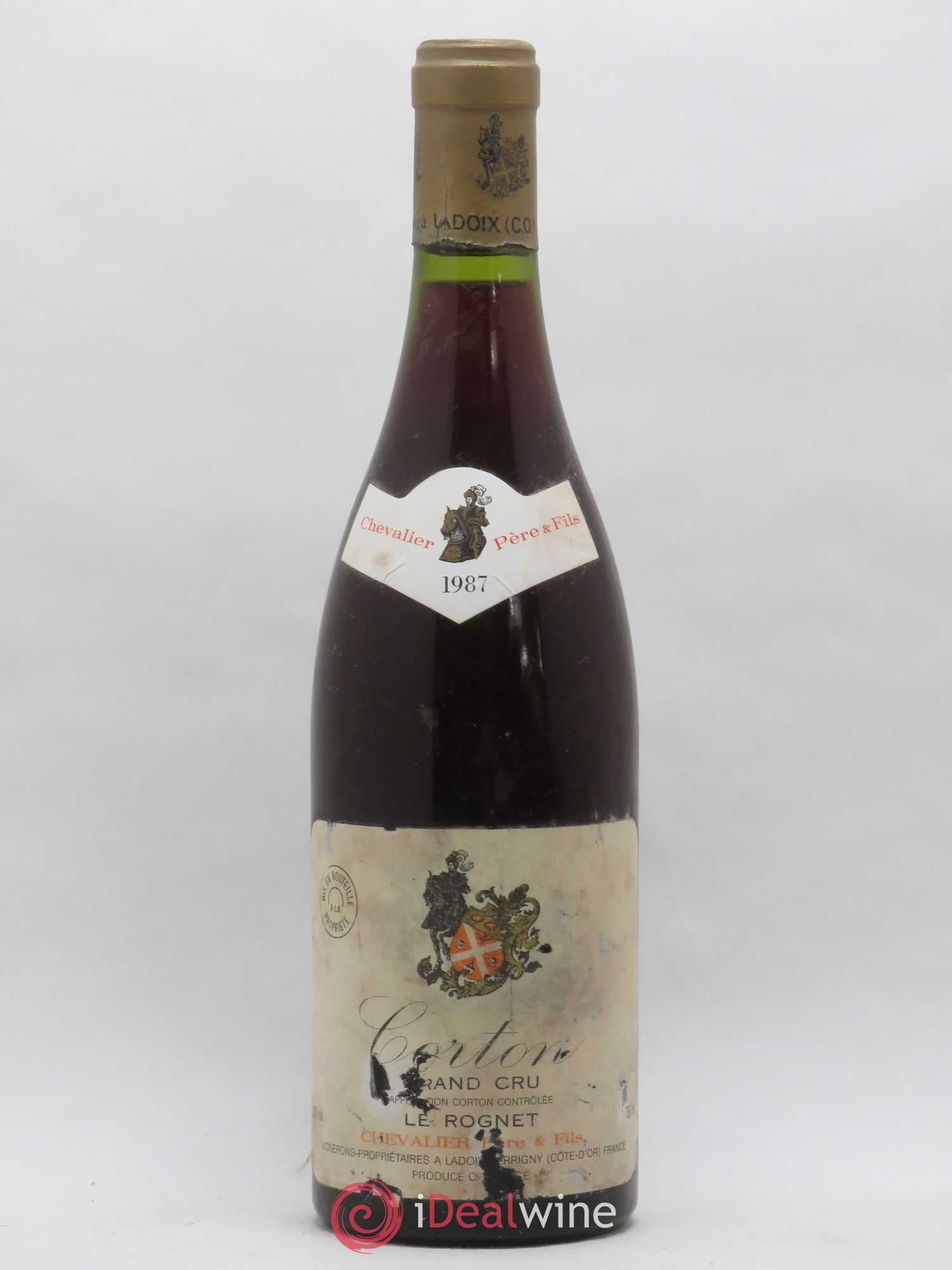 Corton Grand Cru Le Rognet Domaine Chevalier 1987 - Lot de 1 bouteille - 0