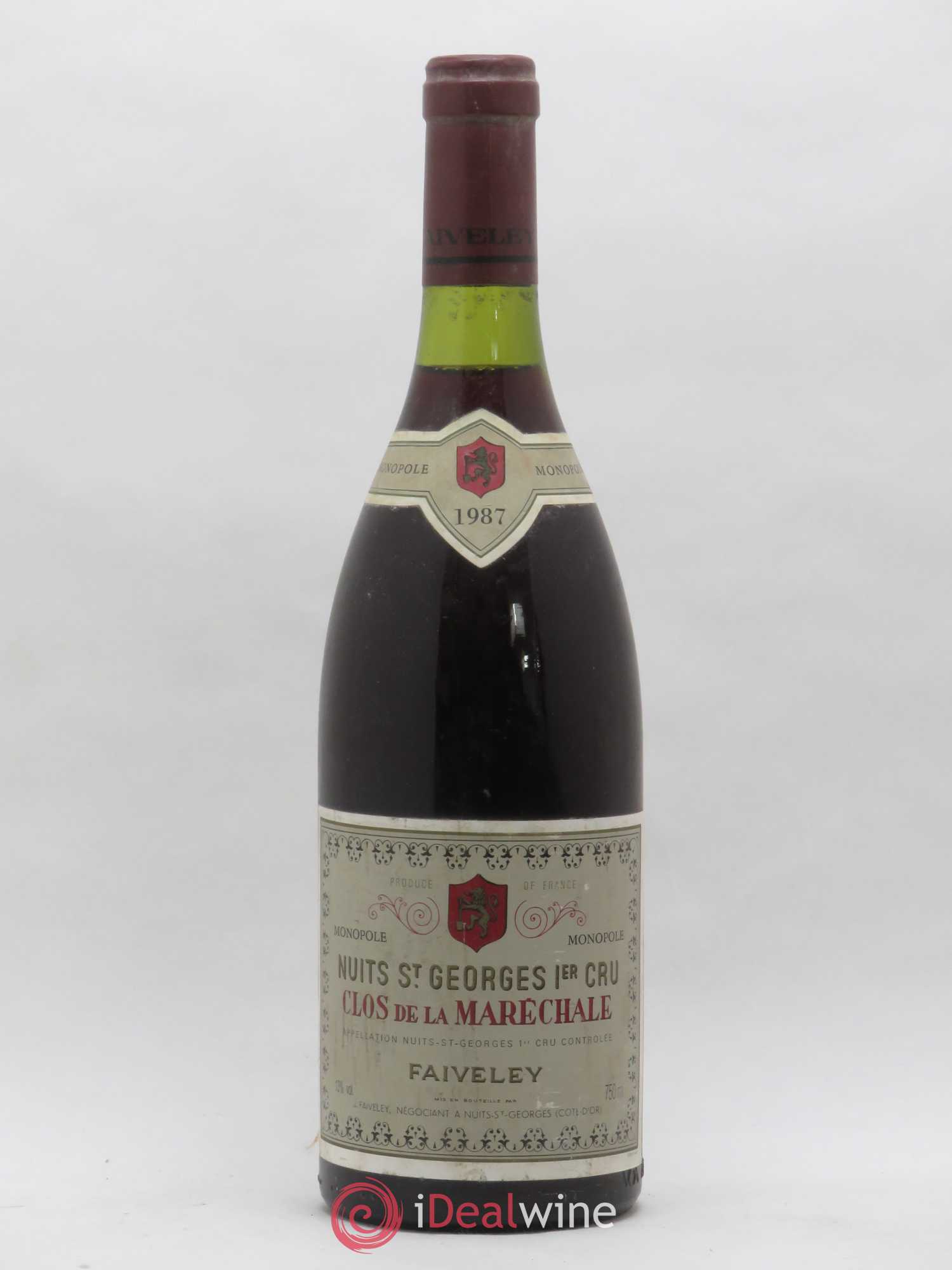 Nuits-Saint-Georges 1er Cru Clos de la Maréchale Faiveley 1987 - Posten von 1 Flasche - 0