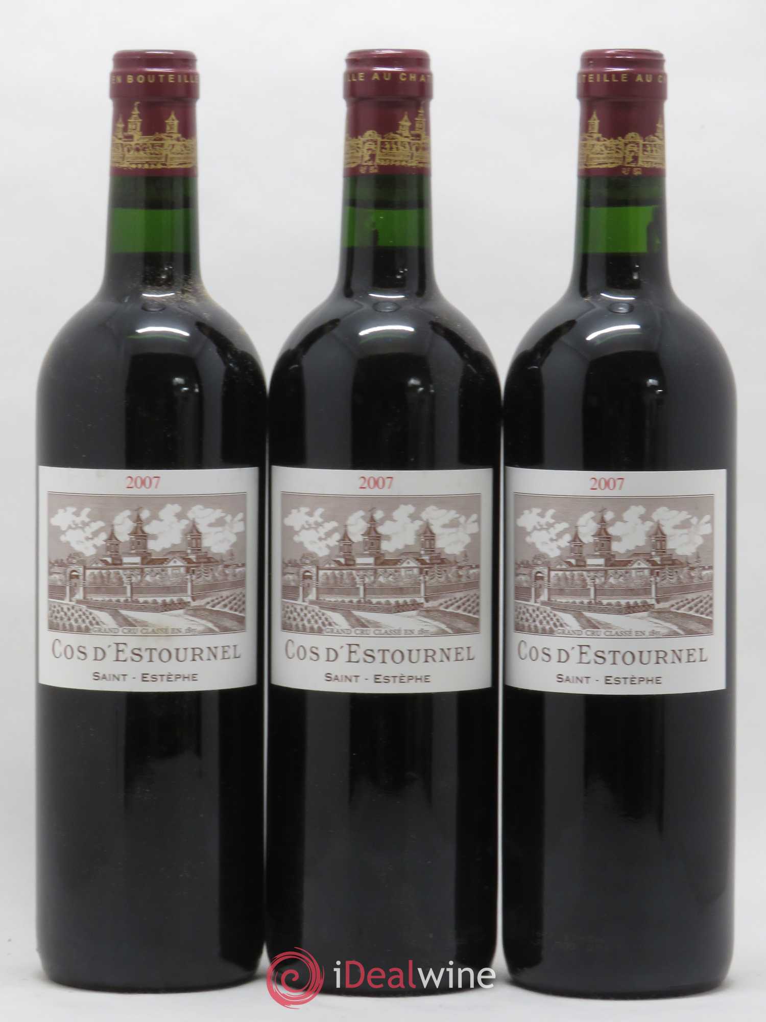 Cos d'Estournel 2ème Grand Cru Classé 2007 - Lot de 3 bouteilles - 0