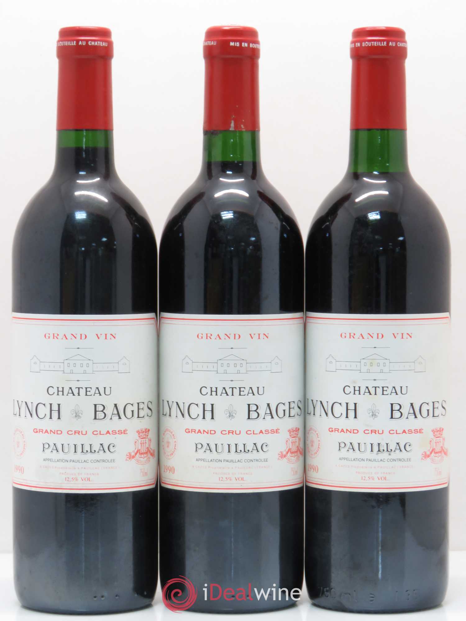 Château Lynch Bages 5ème Grand Cru Classé 1990 - Lot de 12 bouteilles - 3
