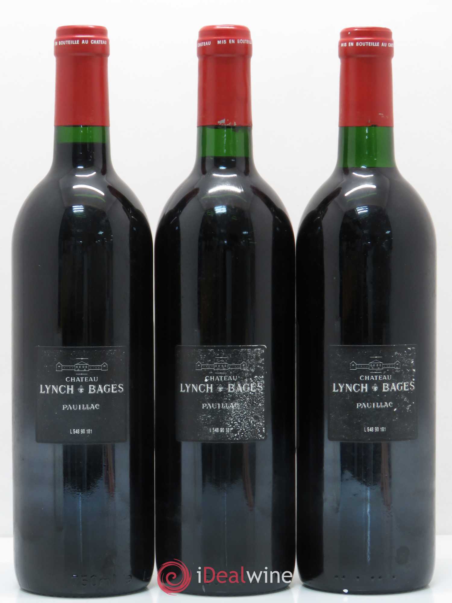 Château Lynch Bages 5ème Grand Cru Classé 1990 - Lot de 12 bouteilles - 4