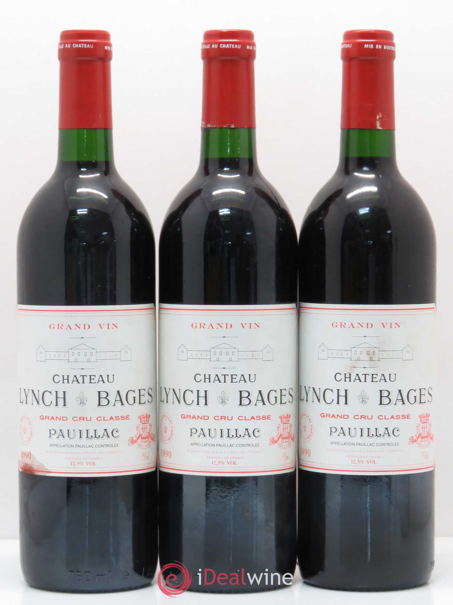 Château Lynch Bages 5ème Grand Cru Classé 1990 - Lot de 12 bouteilles - 5