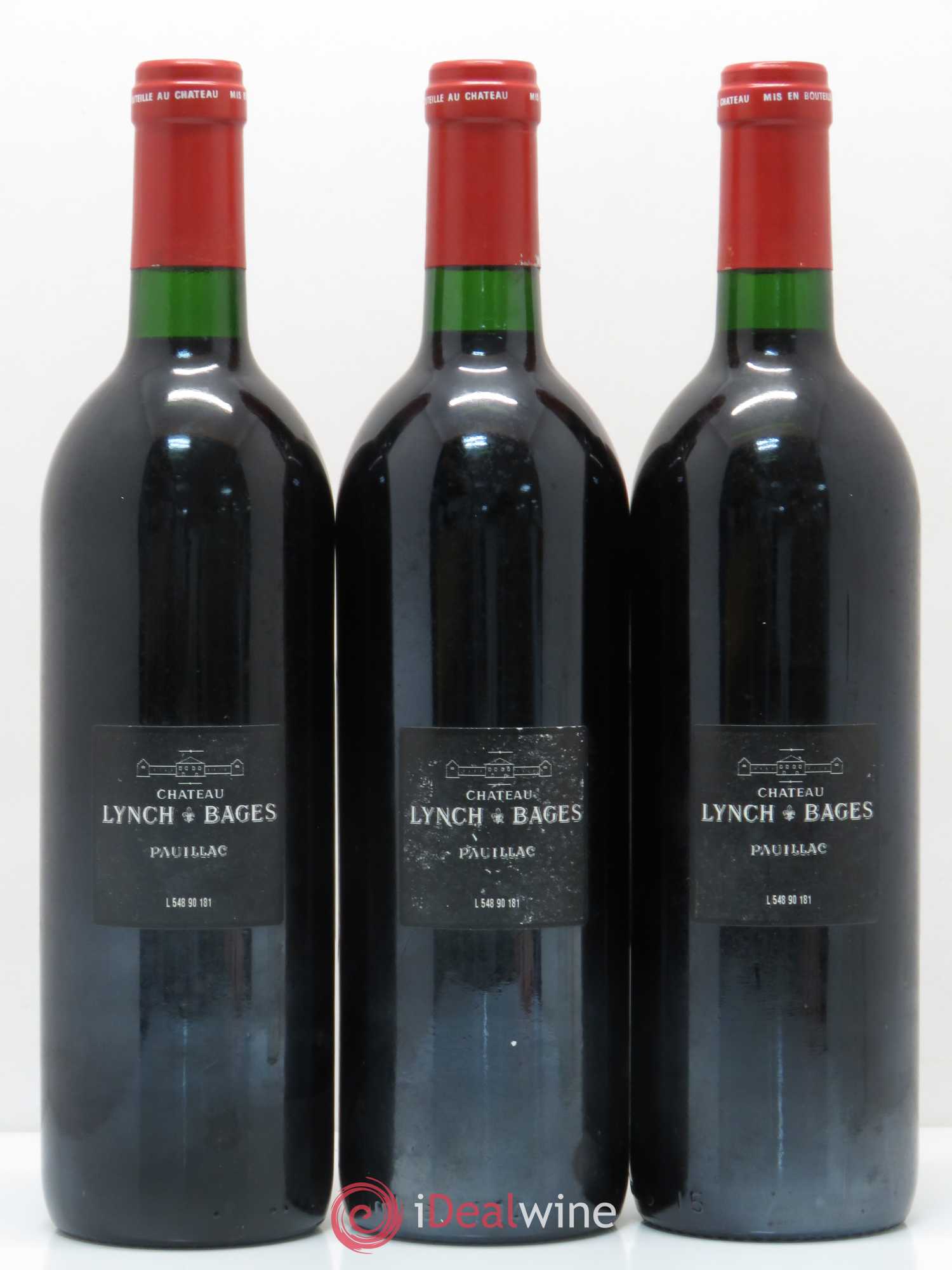 Château Lynch Bages 5ème Grand Cru Classé 1990 - Lot de 12 bouteilles - 6