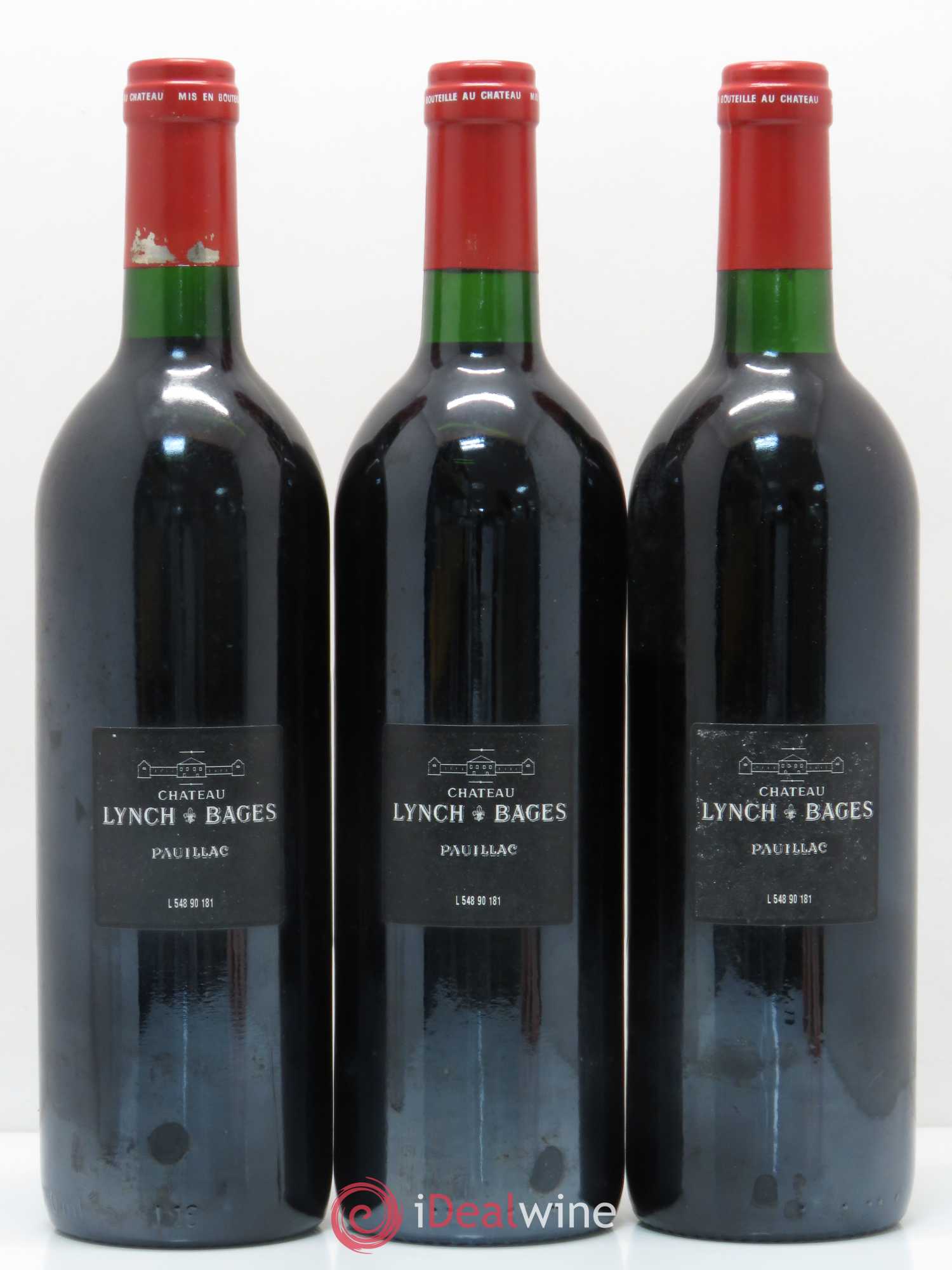 Château Lynch Bages 5ème Grand Cru Classé 1990 - Lot de 12 bouteilles - 8
