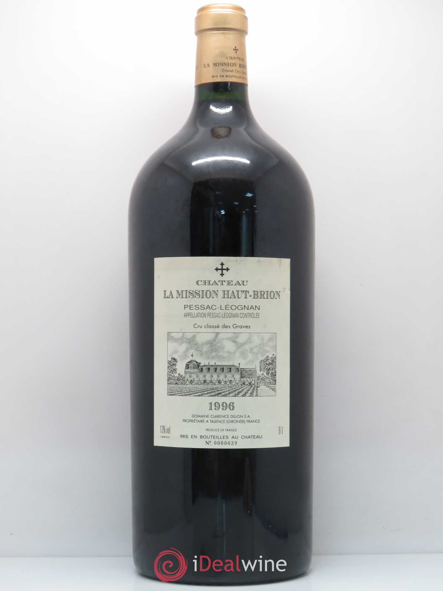 Château la Mission Haut-Brion Cru Classé de Graves 1996 - Lot de 1 impériale - 0