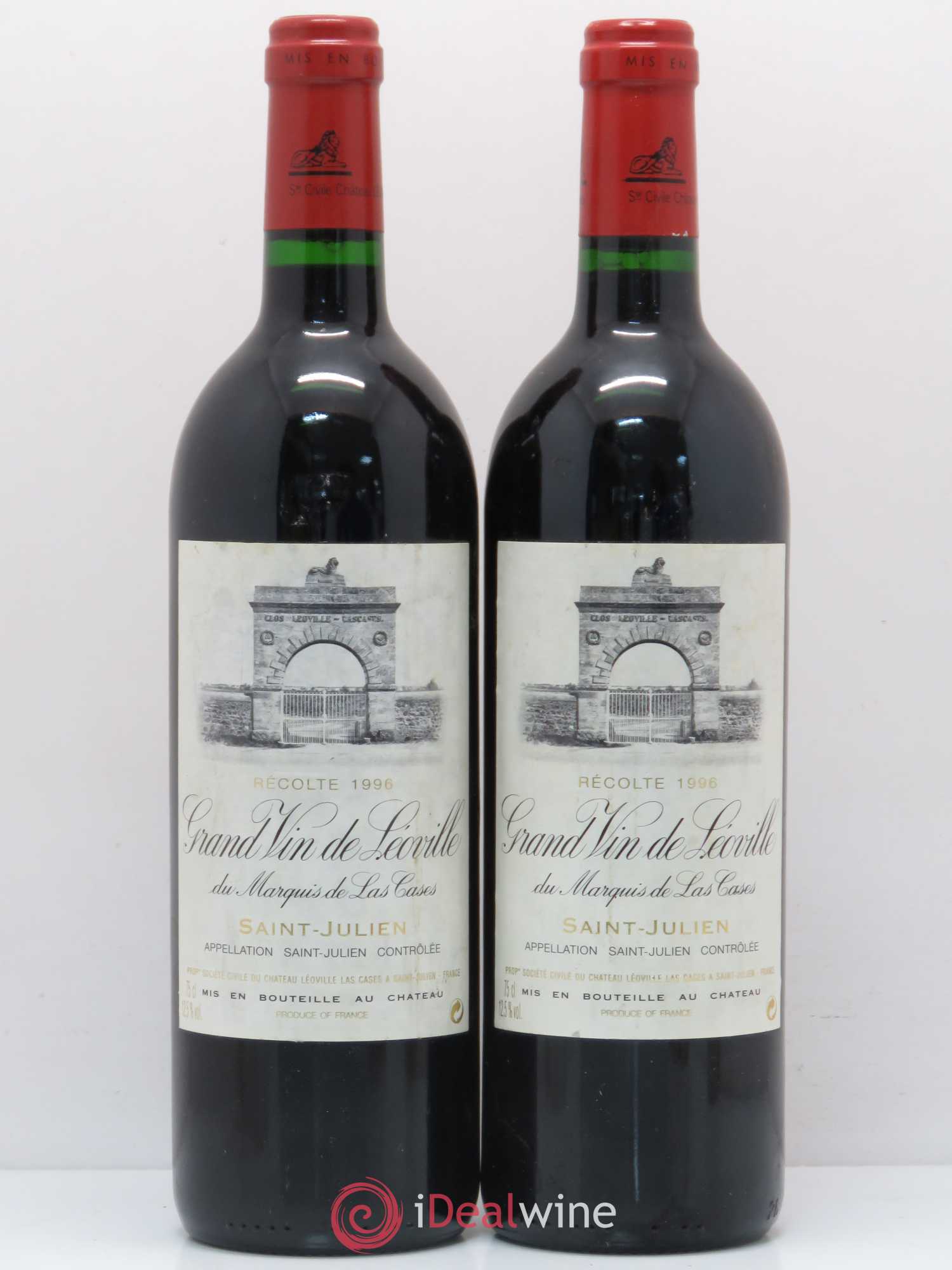 Château Léoville Las Cases 2ème Grand Cru Classé 1996 - Lot de 2 bouteilles - 0