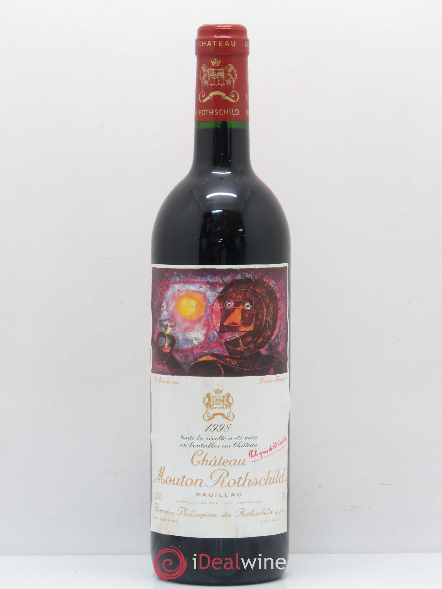 Château Mouton Rothschild 1er Grand Cru Classé 1998 - Lot de 1 bouteille - 0