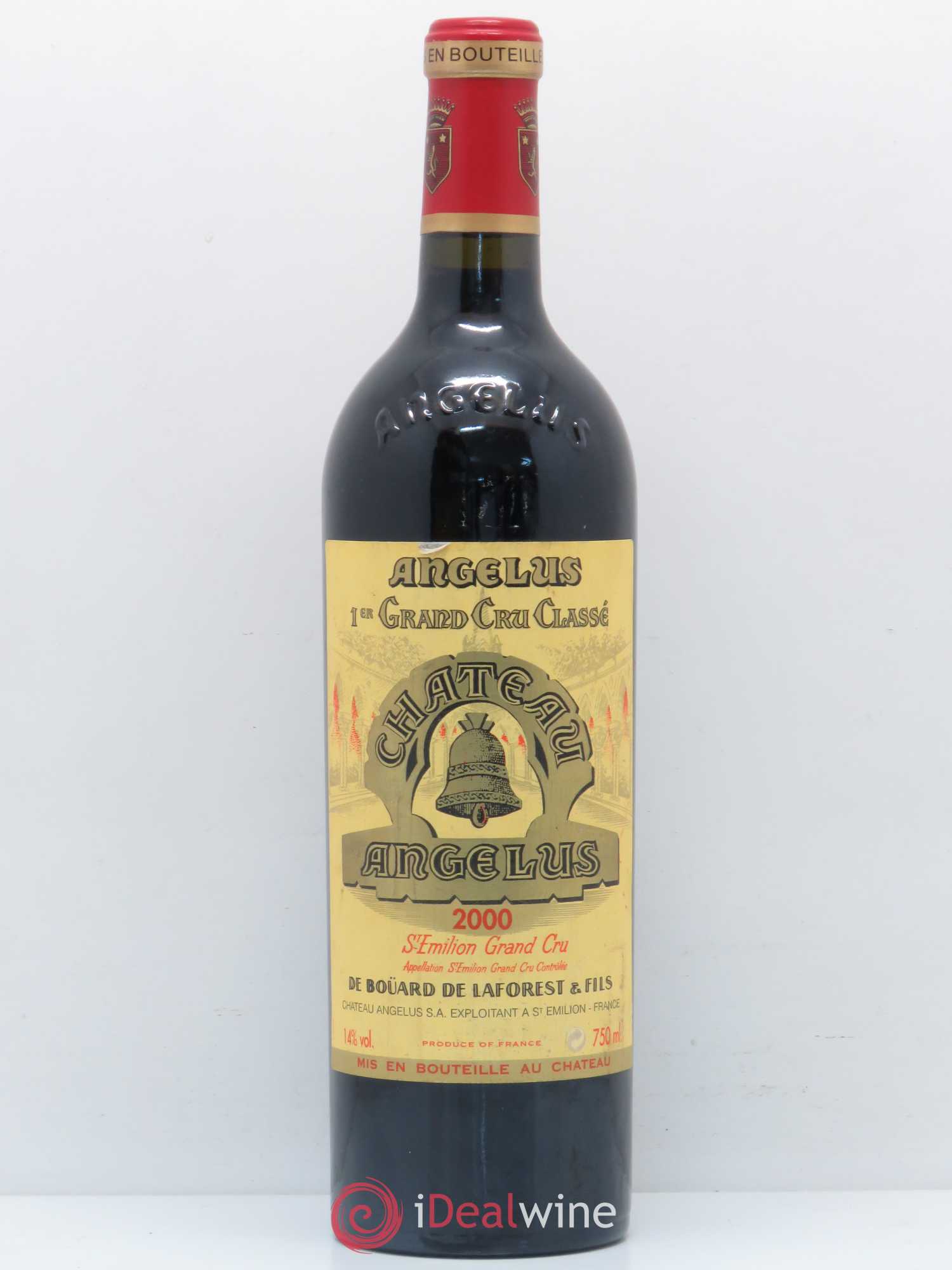 Château Angélus 1er Grand Cru Classé A 2000 - Lot de 1 bouteille - 0