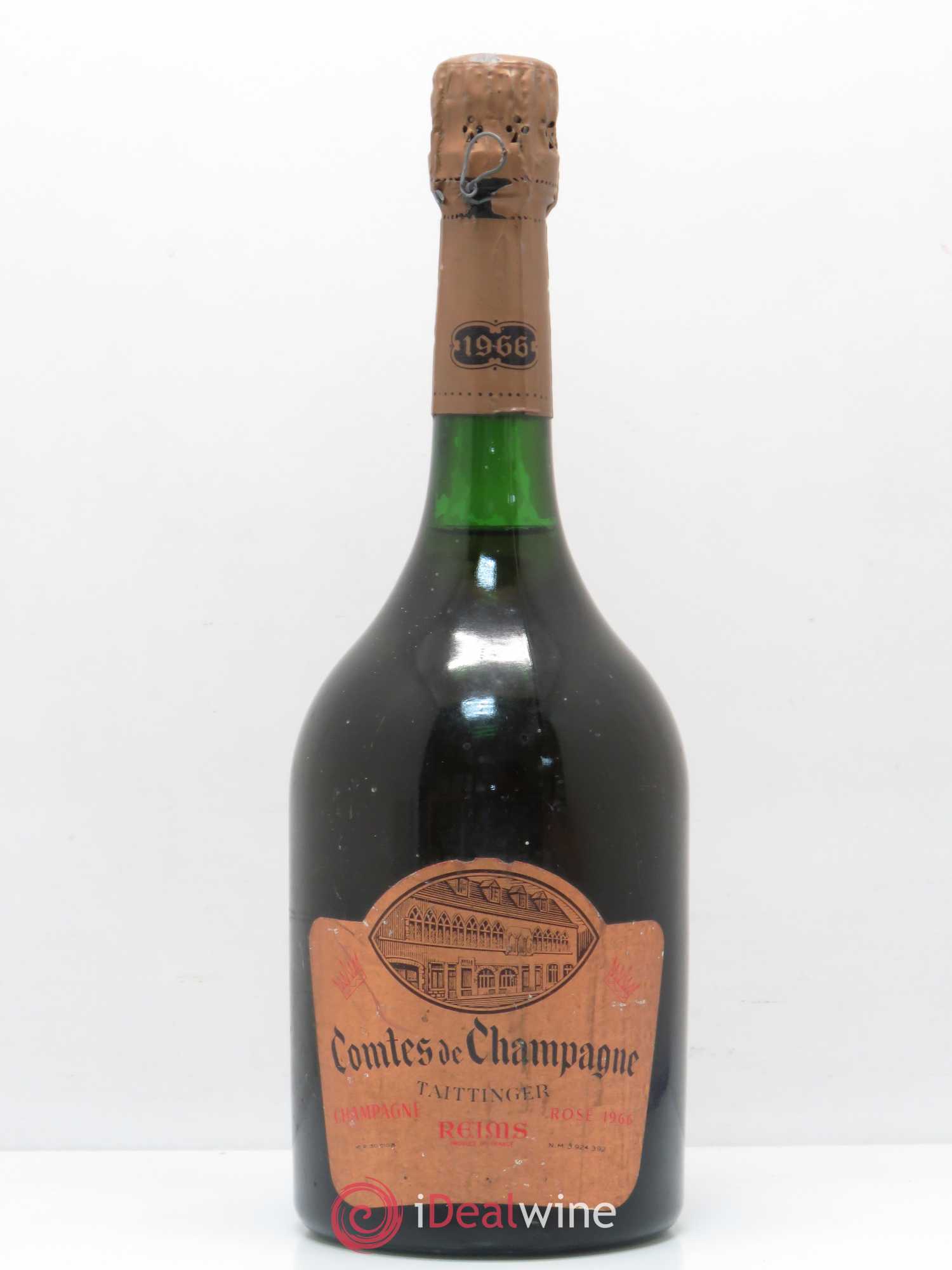 Comtes de Champagne Rosé Grand Cru Brut Taittinger 1966 - Lot de 1 bouteille - 0