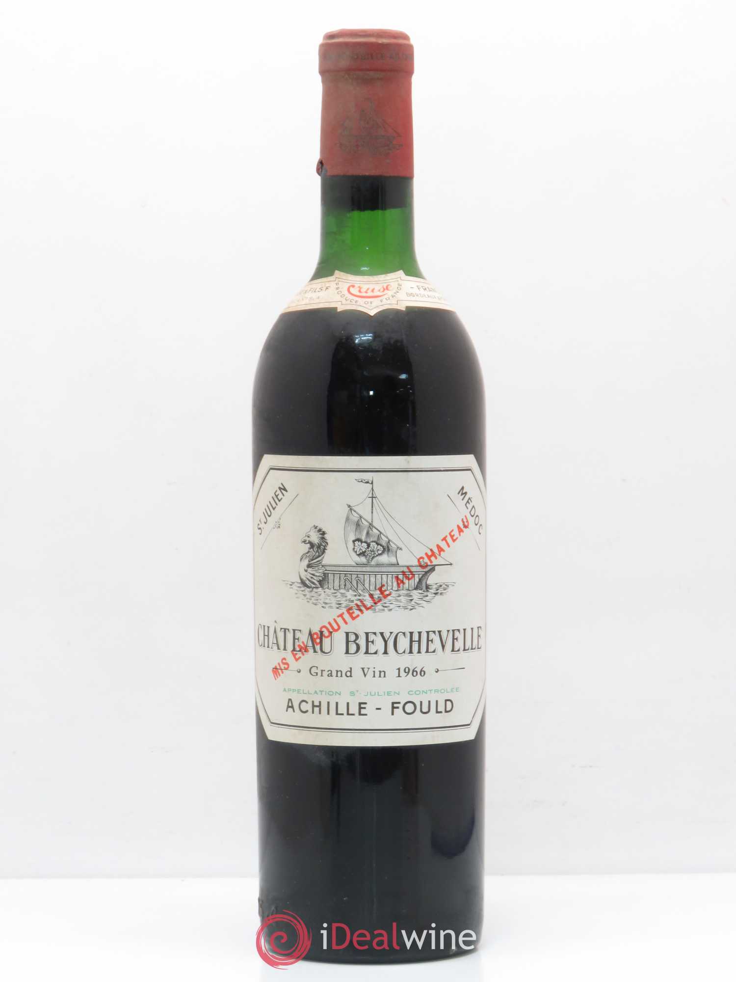 Château Beychevelle 4ème Grand Cru Classé 1966 - Lot de 1 bouteille - 0