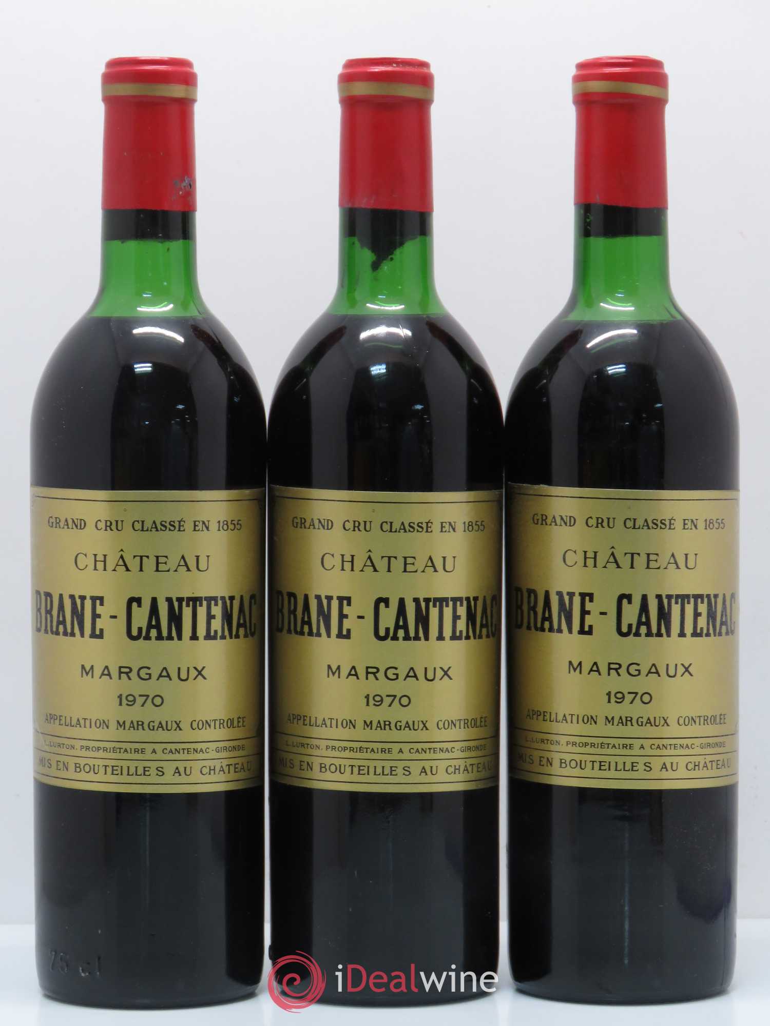 Château Brane Cantenac 2ème Grand Cru Classé 1970 - Lot de 11 bouteilles - 1
