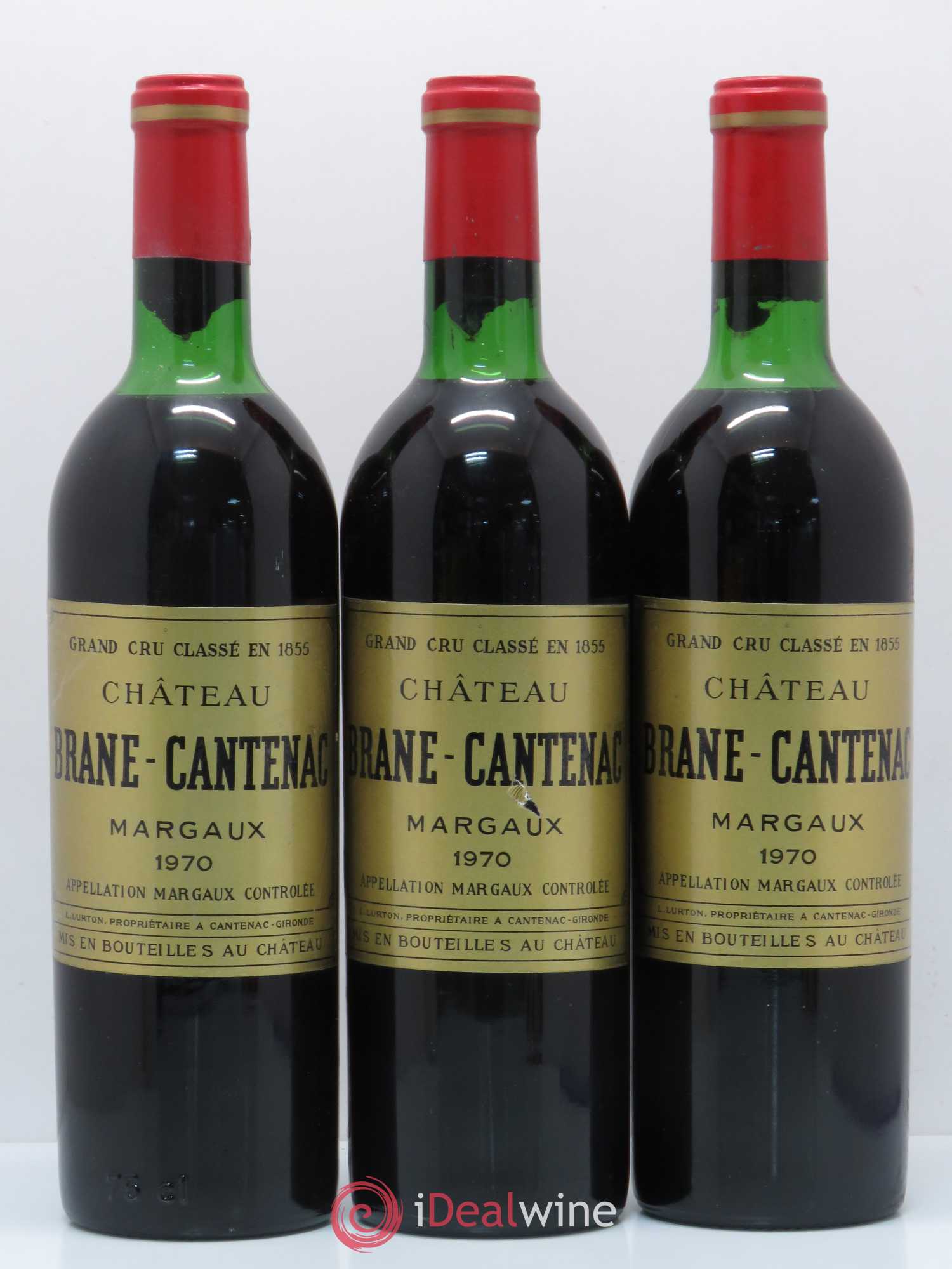 Château Brane Cantenac 2ème Grand Cru Classé 1970 - Lot de 11 bouteilles - 2
