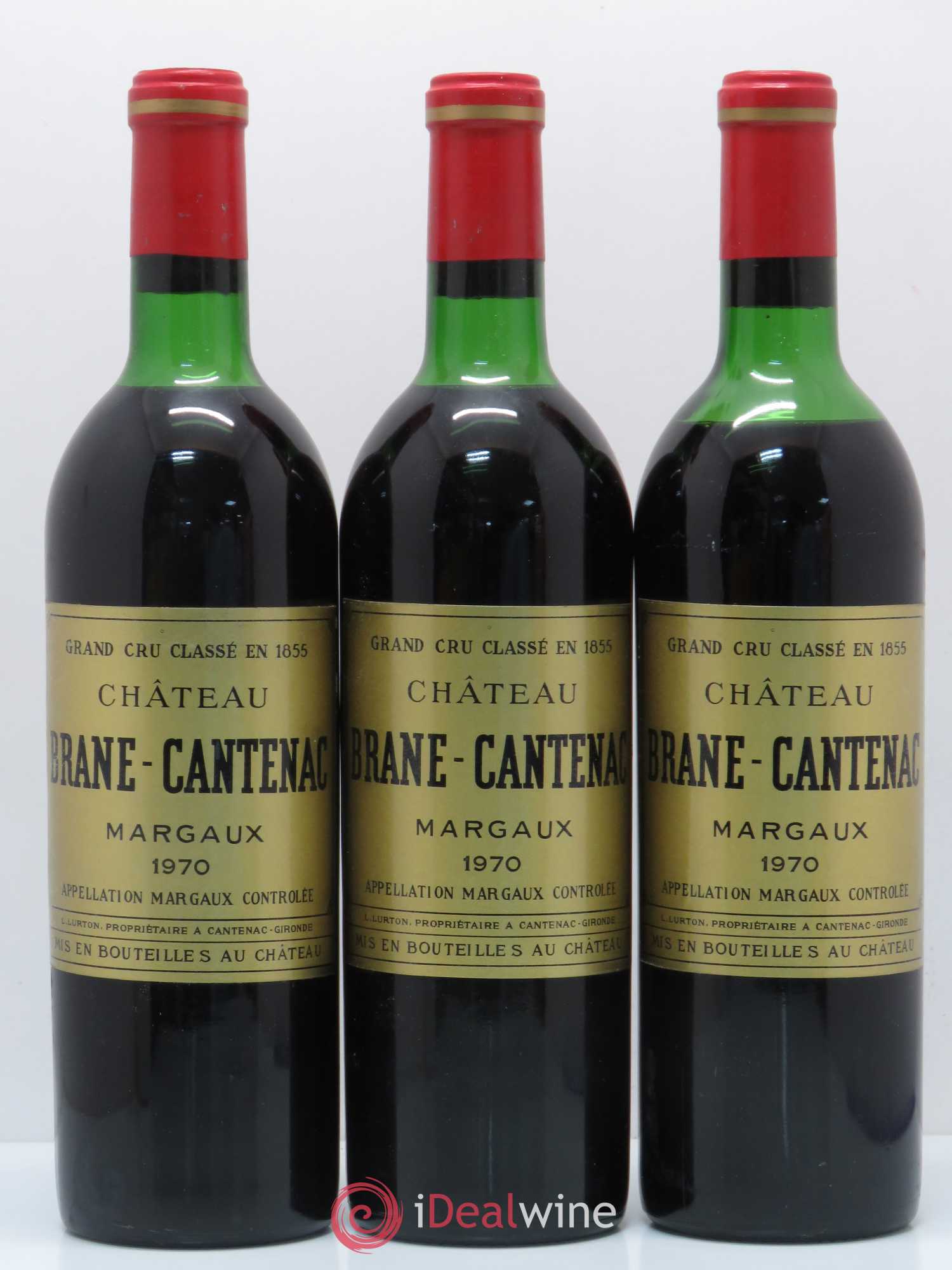 Château Brane Cantenac 2ème Grand Cru Classé 1970 - Lot de 11 bouteilles - 3