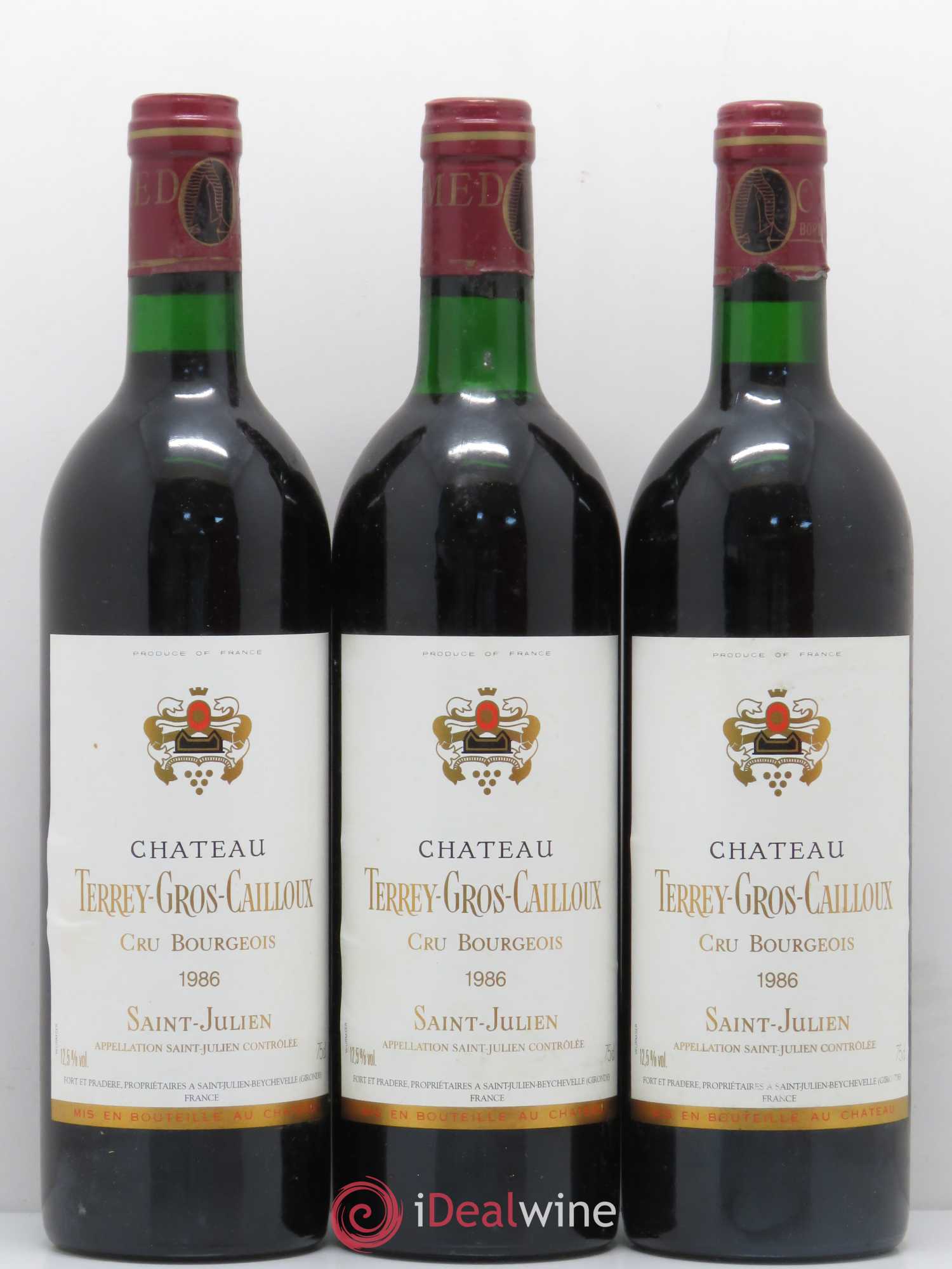 Château Terrey Gros Cailloux Cru Bourgeois 1986 - Lot de 6 bouteilles - 2