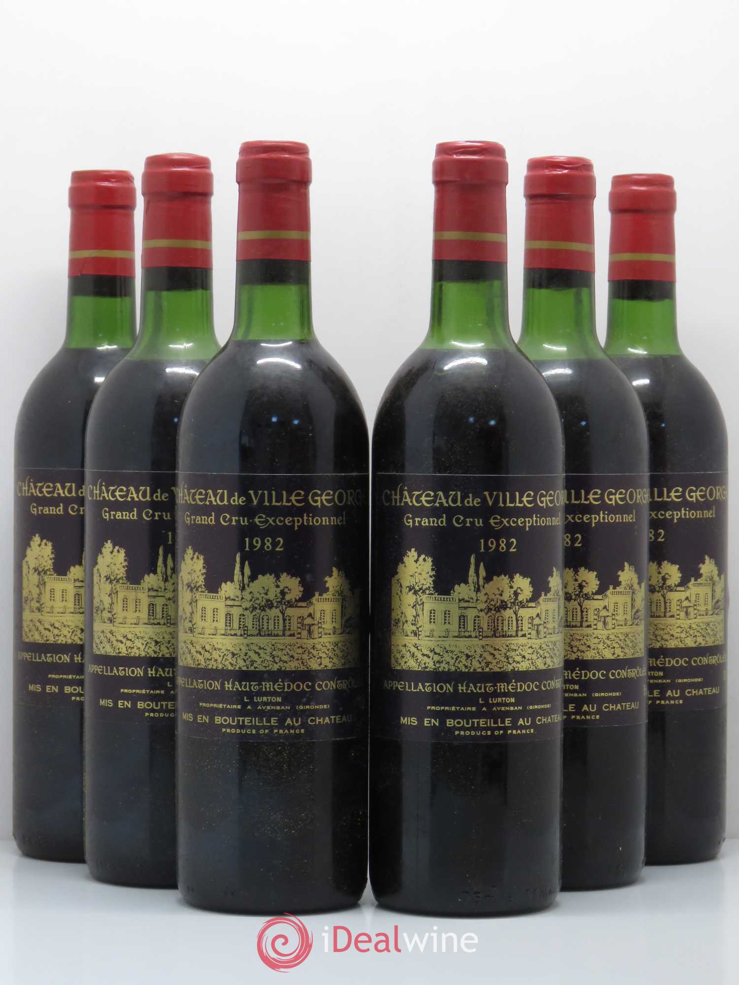 Château Villegeorge Cru Bourgeois 1982 - Lot de 6 bouteilles - 0