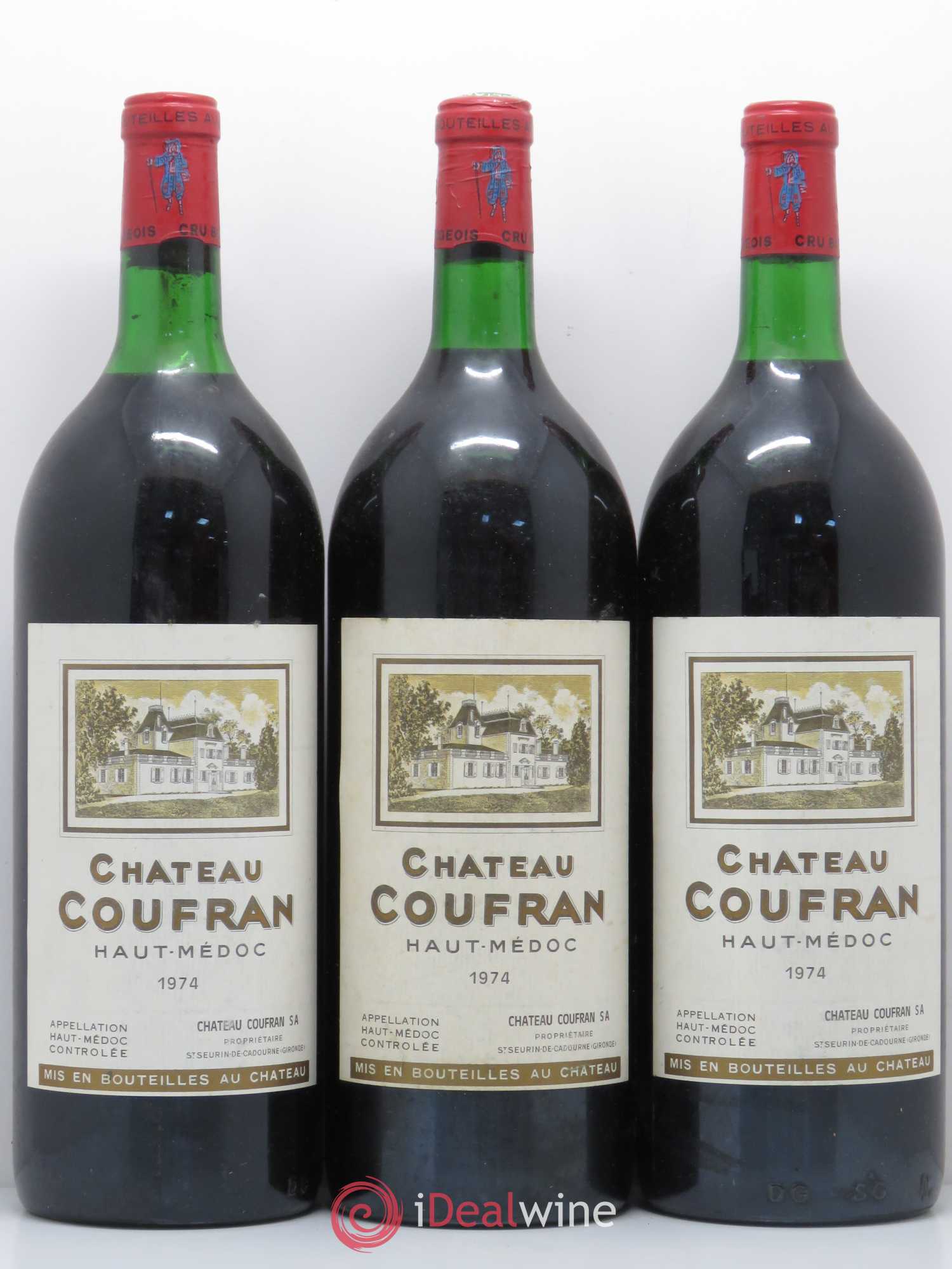 Château Coufran Cru Bourgeois 1974 - Lot de 3 magnums - 0