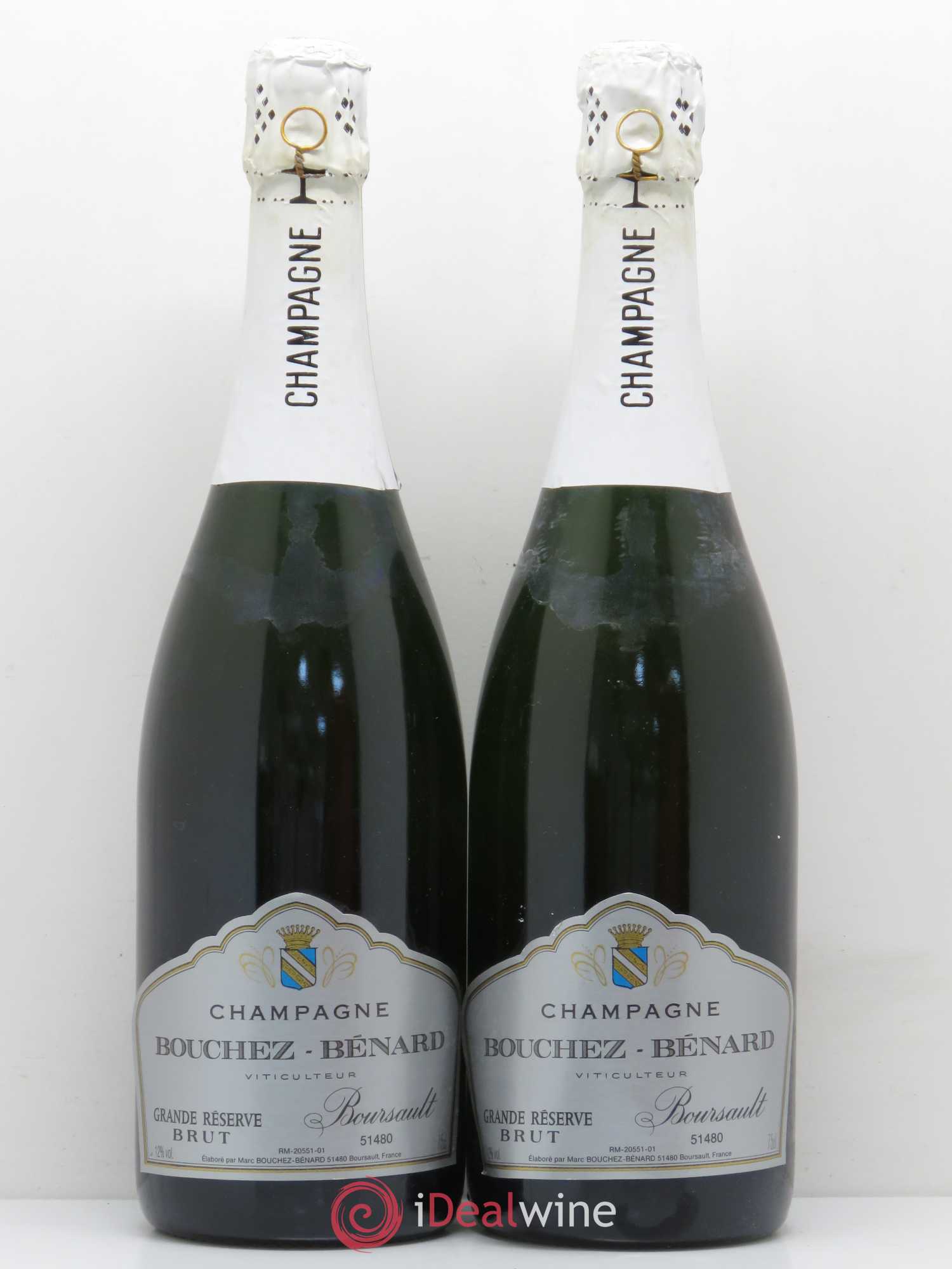 Champagne Champagne Bouchez-Bénard - Grande Réserve Brut - Lot of 5 bottles - 2