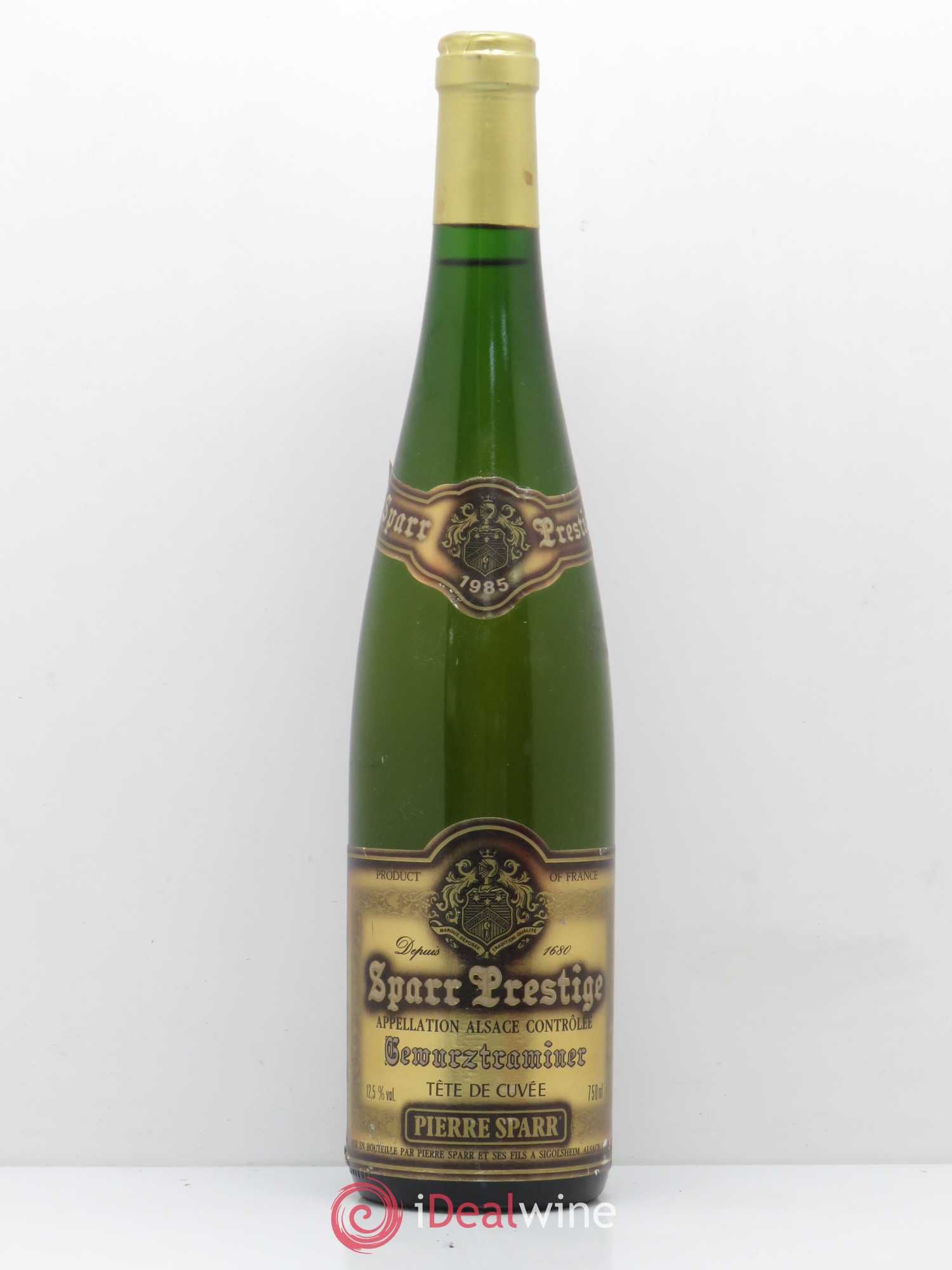 Gewurztraminer Tête de cuvée - Sparr Prestige - Pierre Sparr Sigolsheim 1985 - Posten von 1 Flasche - 0
