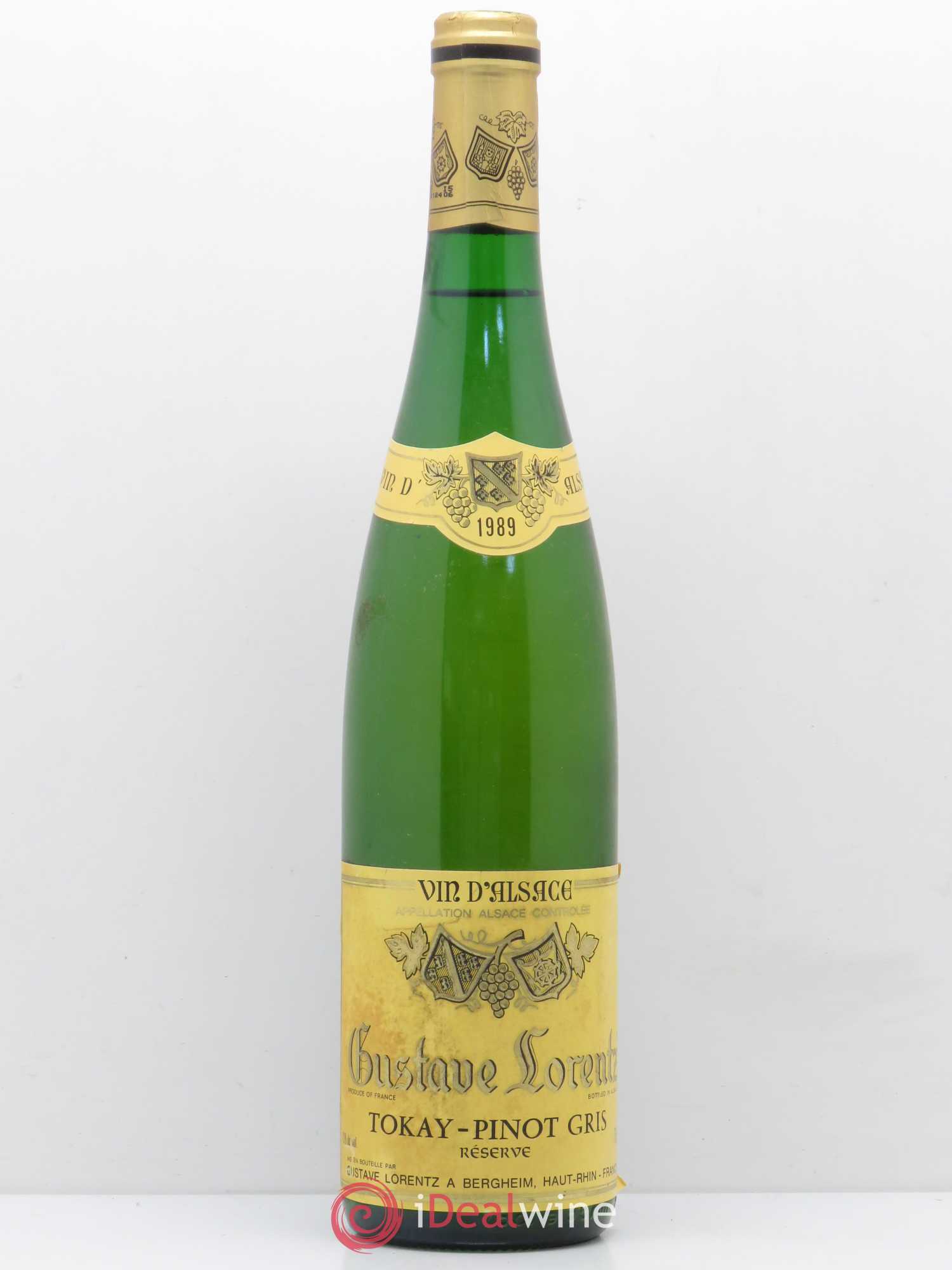 Pinot Gris Gustave Lorentz 1989 - Posten von 1 Flasche - 0