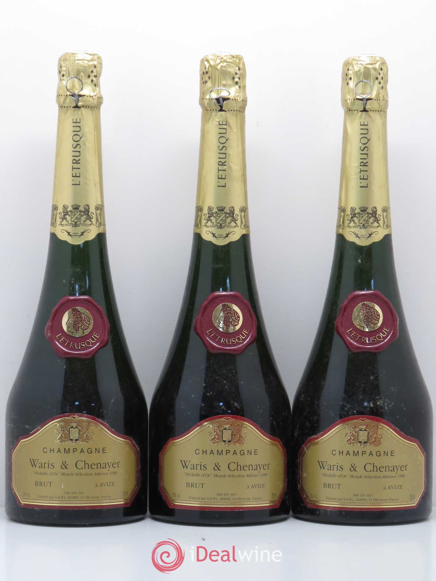 Champagne Champagne Waris et Chenayer - Cuvée Etrusque - Posten von 3 Flaschen - 0