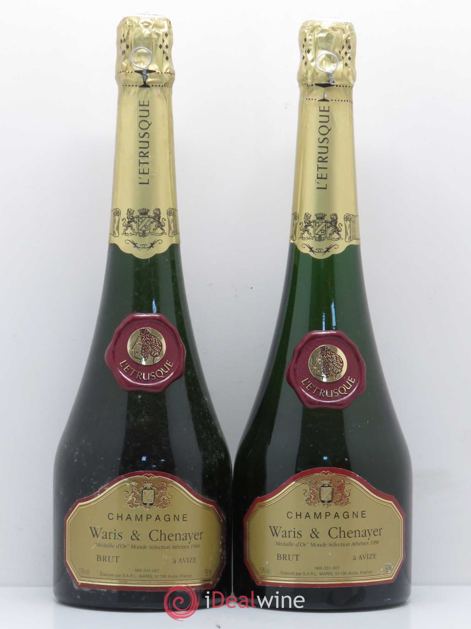Champagne Champagne Waris et Chenayer - Cuvée Etrusque - Posten von 2 Flaschen - 0