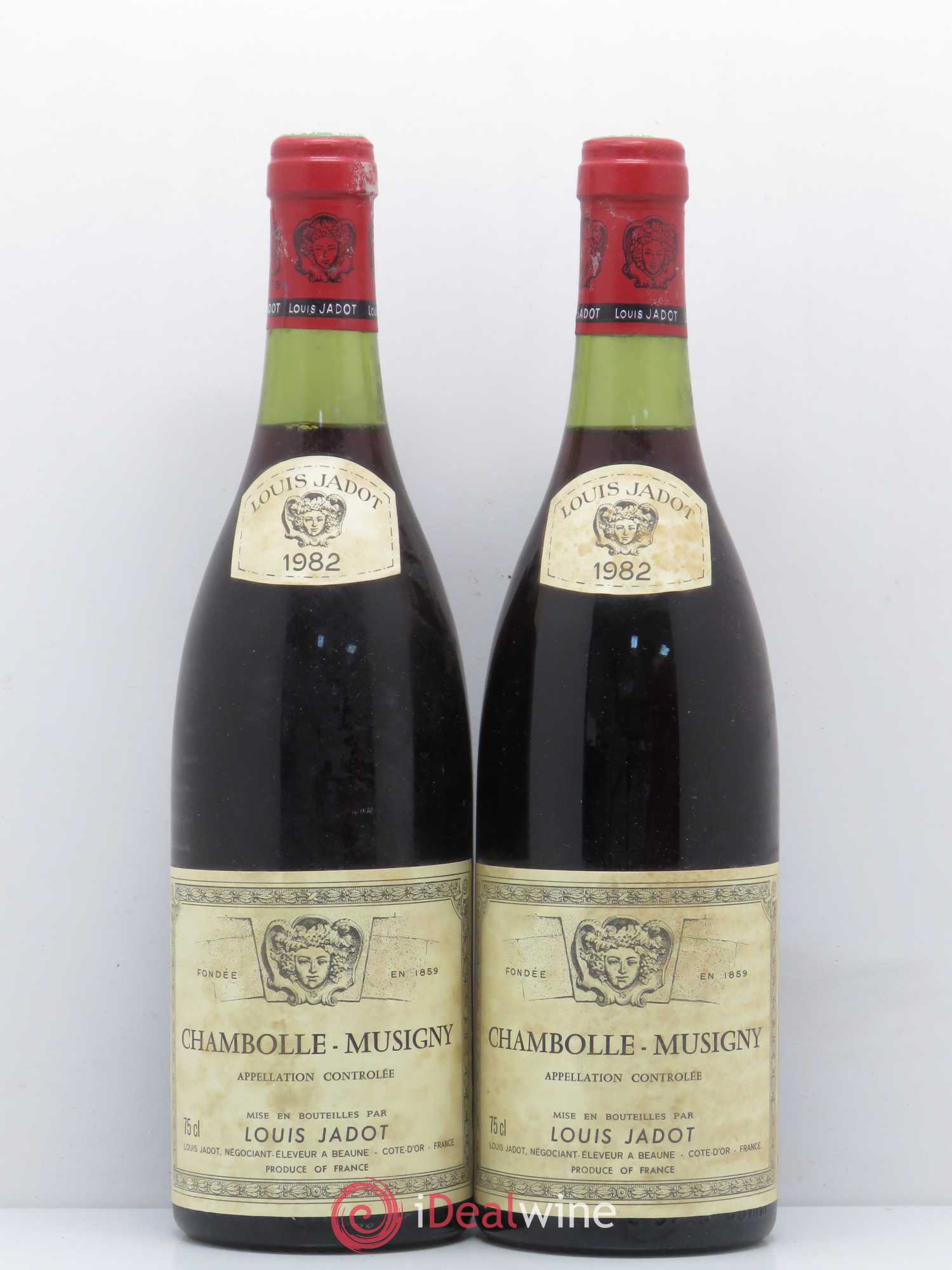Chambolle-Musigny Louis Jadot 1982 - Lot de 2 bouteilles - 0