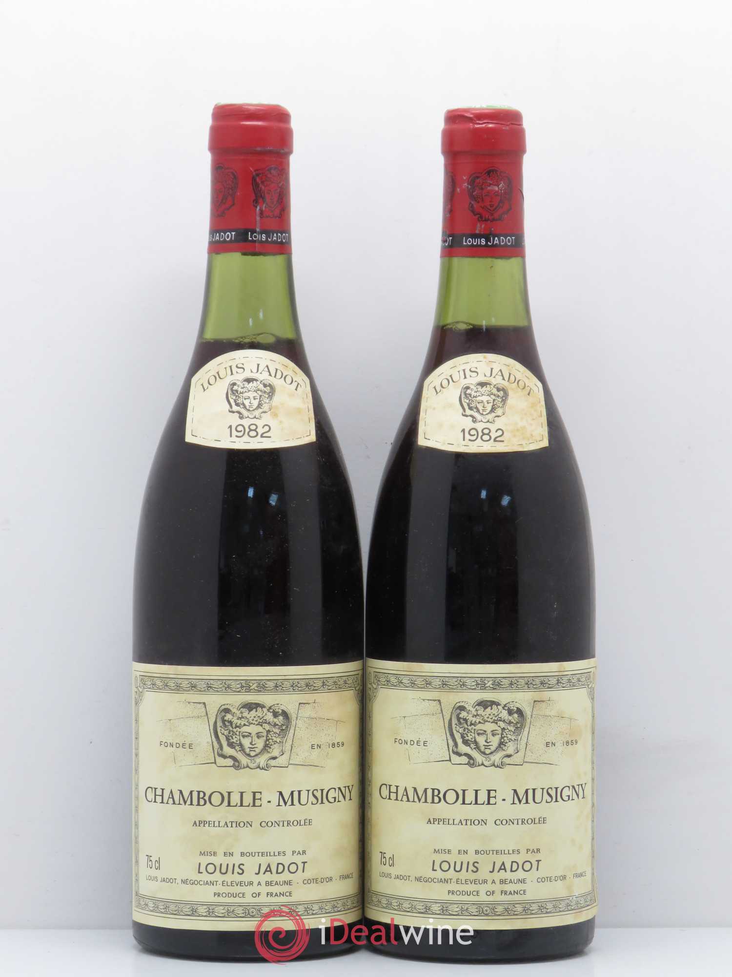 Chambolle-Musigny Louis Jadot 1982 - Lot de 2 bouteilles - 0