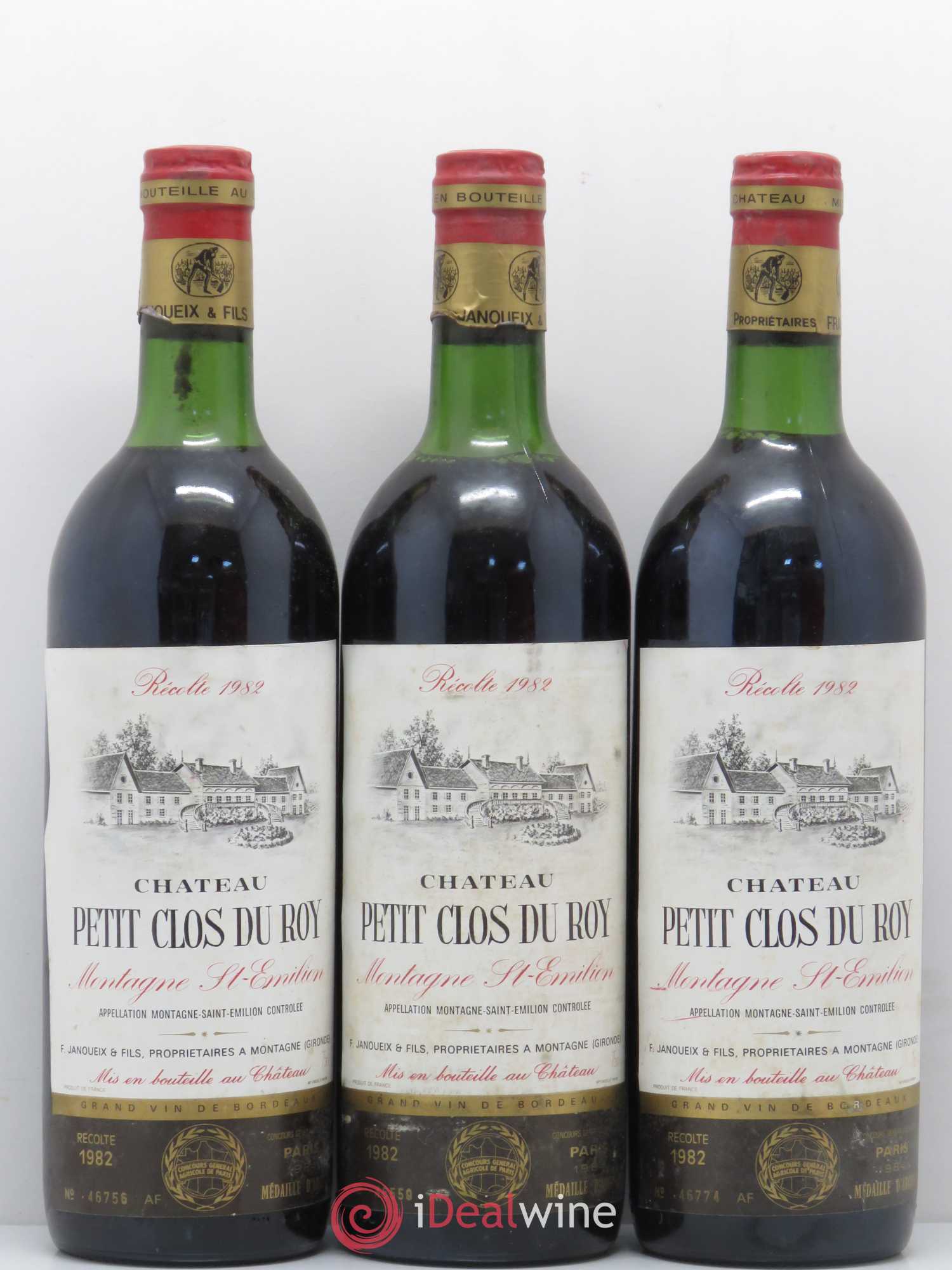 Bordeaux Montagne-Saint-Emilion Château Petit Clos du Roy 1982 - Lot of 6 bottles - 1