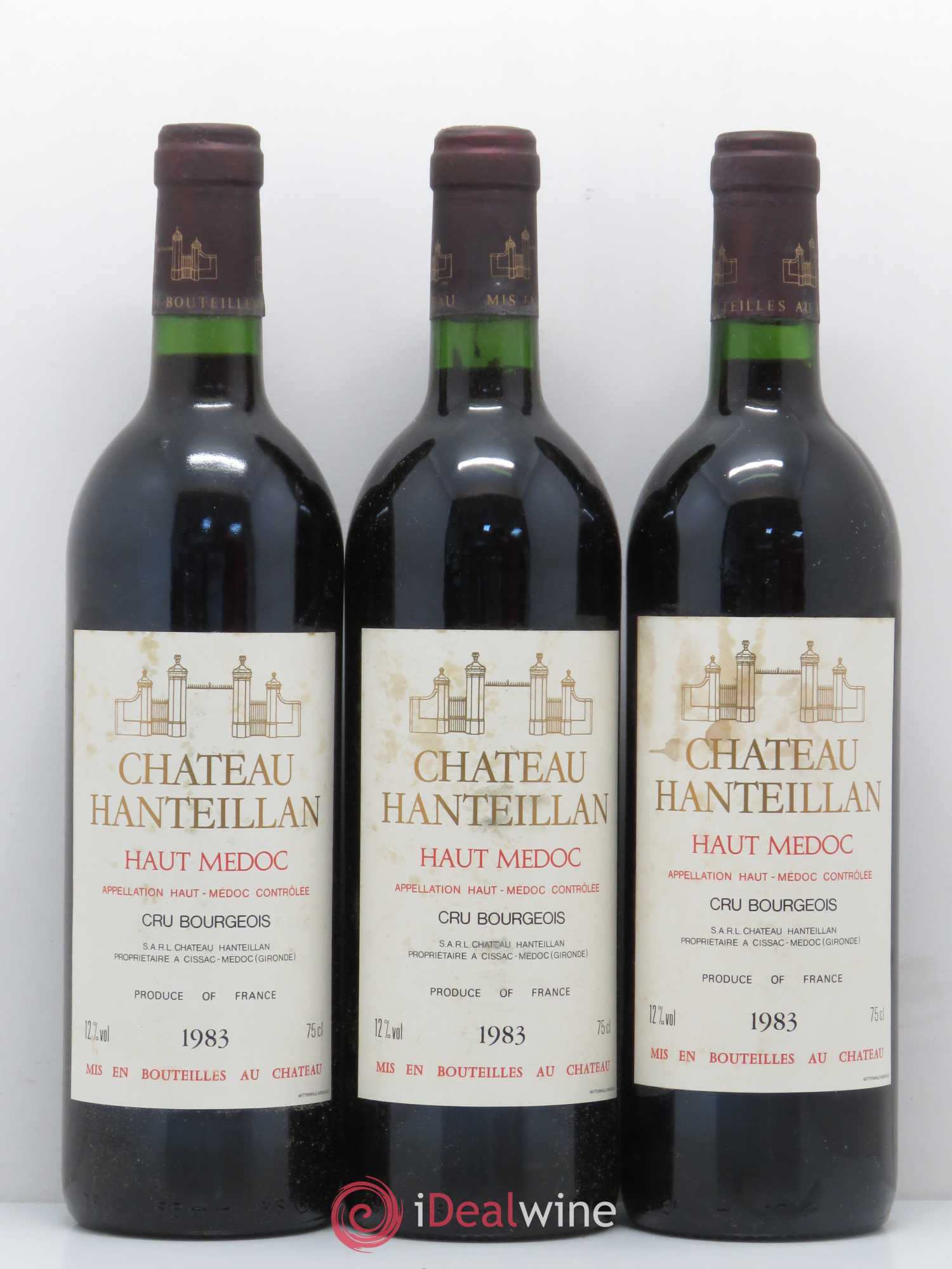 Château Hanteillan Cru Bourgeois 1983 - Lot de 6 bouteilles - 2