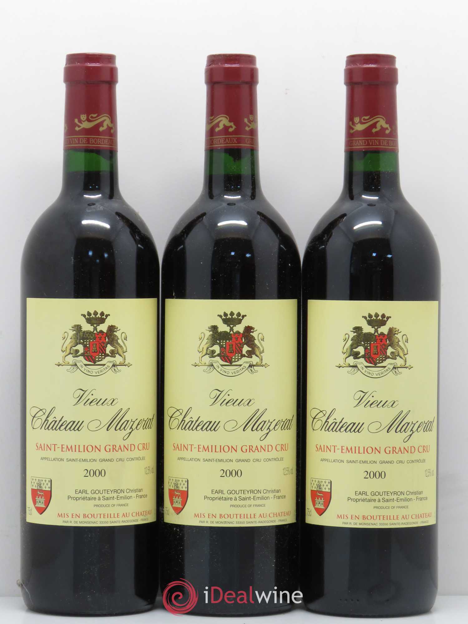 Saint-Émilion Vieux Château Mazerat 2000 - Posten von 6 Flaschen - 2