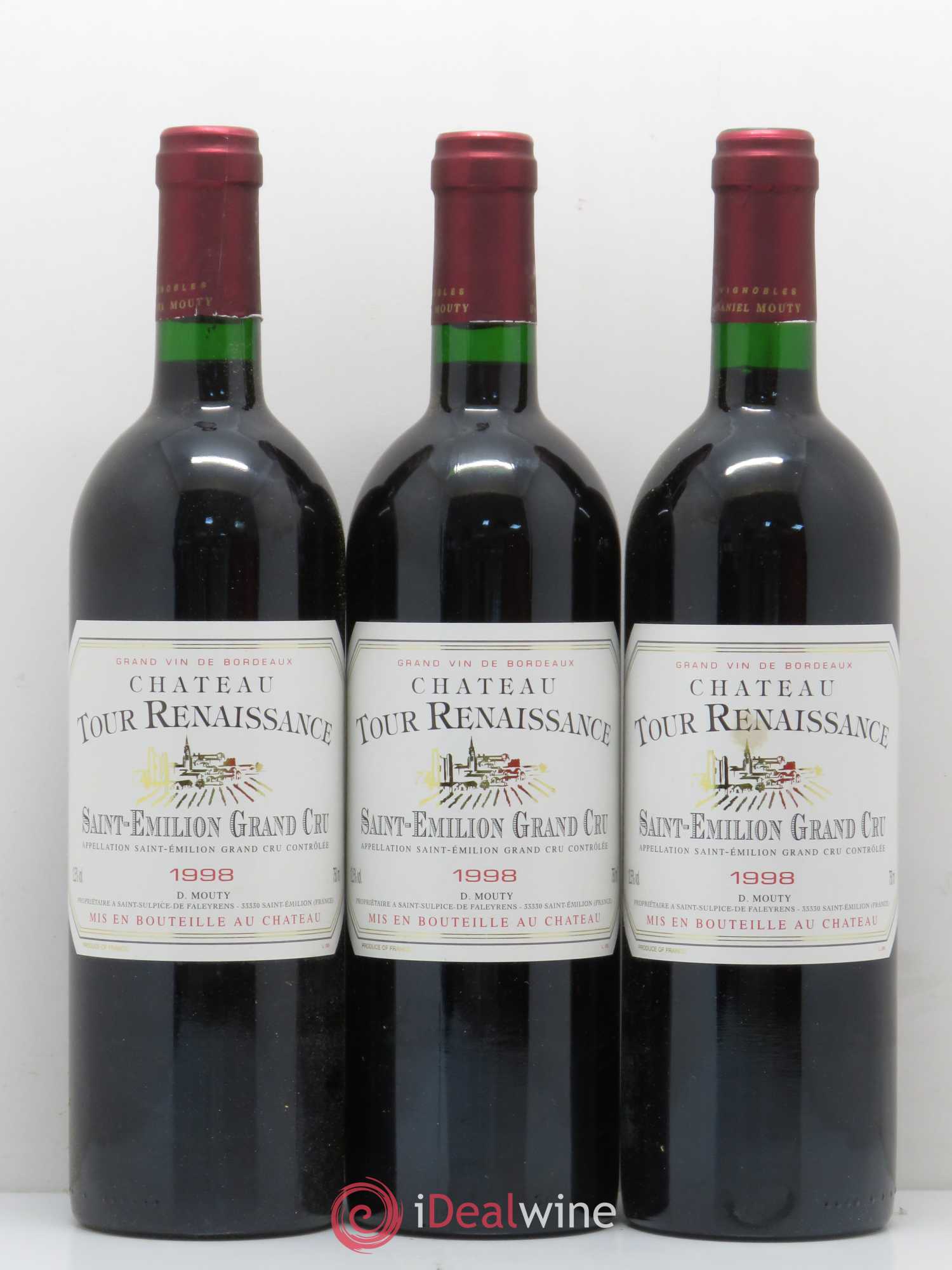 Saint-Émilion Château Tour Renaissance 1998 - Lot de 12 bouteilles - 3