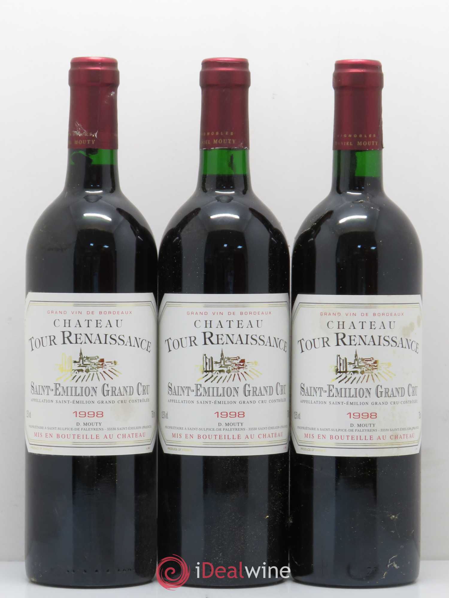 Saint-Émilion Château Tour Renaissance 1998 - Lot de 12 bouteilles - 4