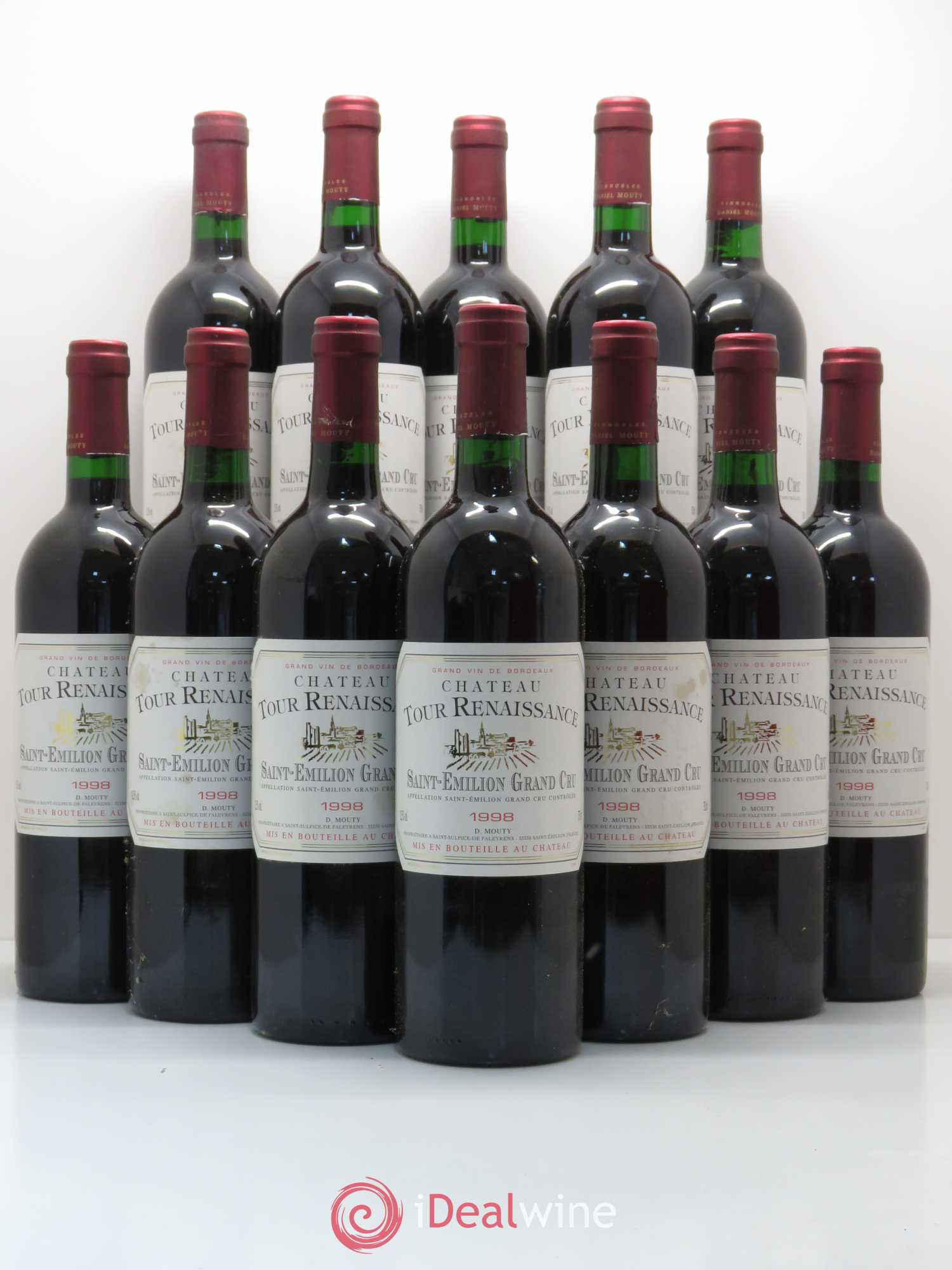 Saint-Émilion Château Tour Renaissance 1998 - Lot de 12 bouteilles - 0