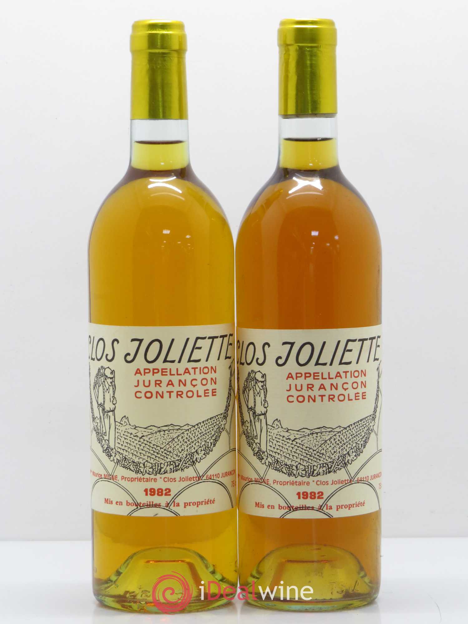 Jurançon Clos Joliette 1982 - Lotto di 2 bottiglie - 0