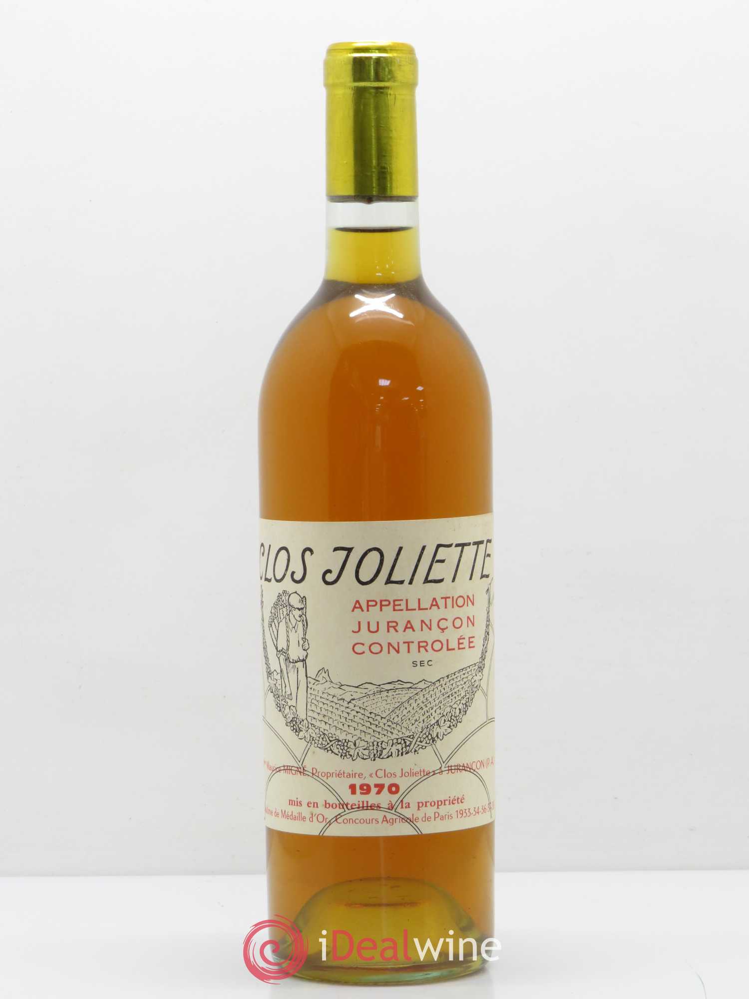 Jurançon Sec Clos de la Joliette 1970 - Posten von 1 Flasche - 0
