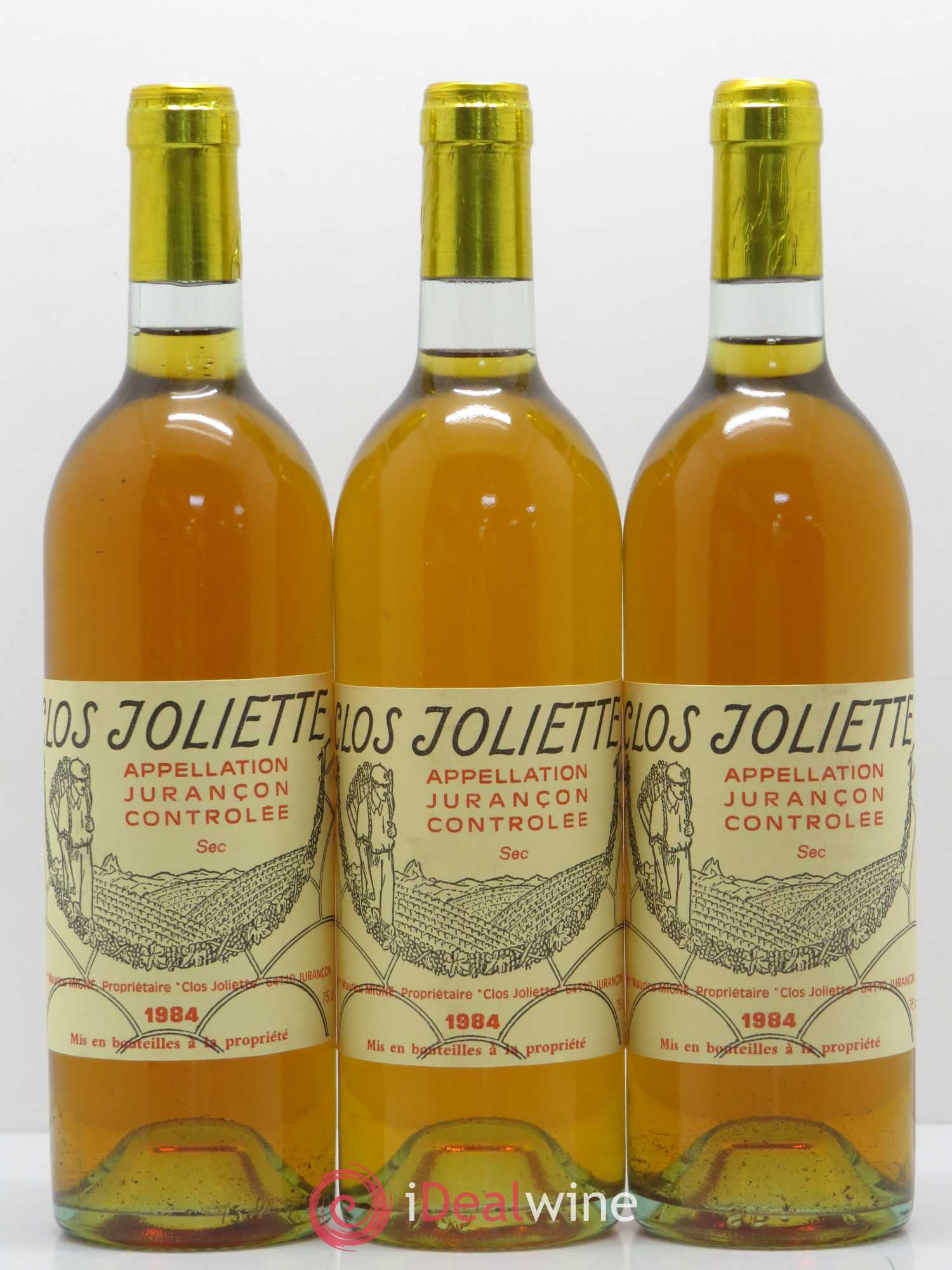 Jurançon Sec Clos de la Joliette 1984 - Posten von 6 Flaschen - 2