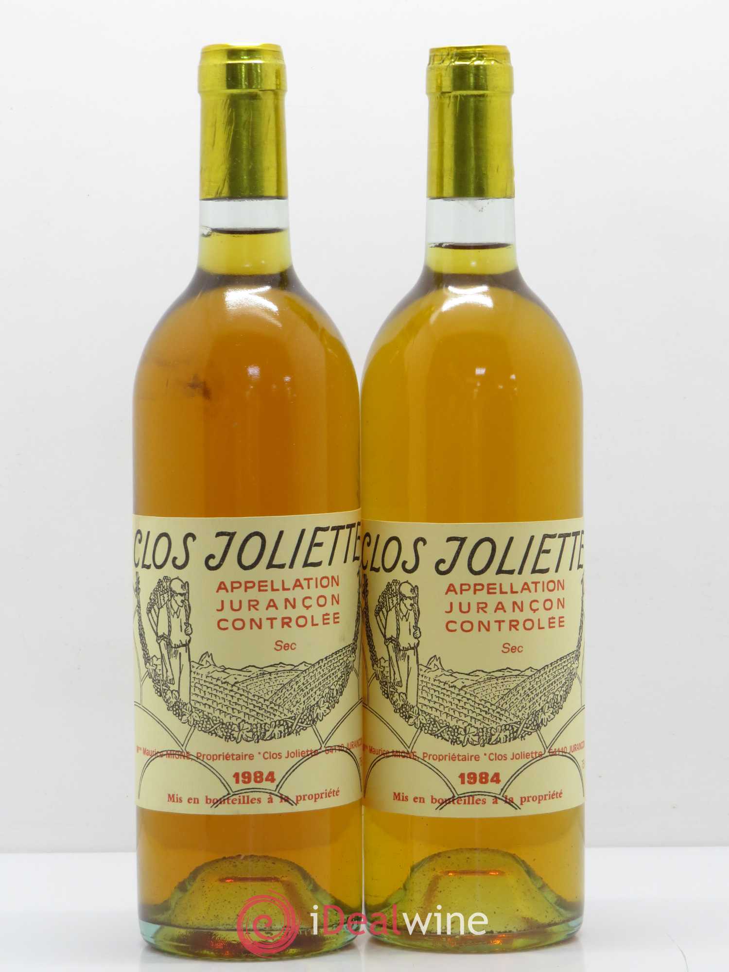 Jurançon Sec Clos de la Joliette 1984 - Posten von 2 Flaschen - 0
