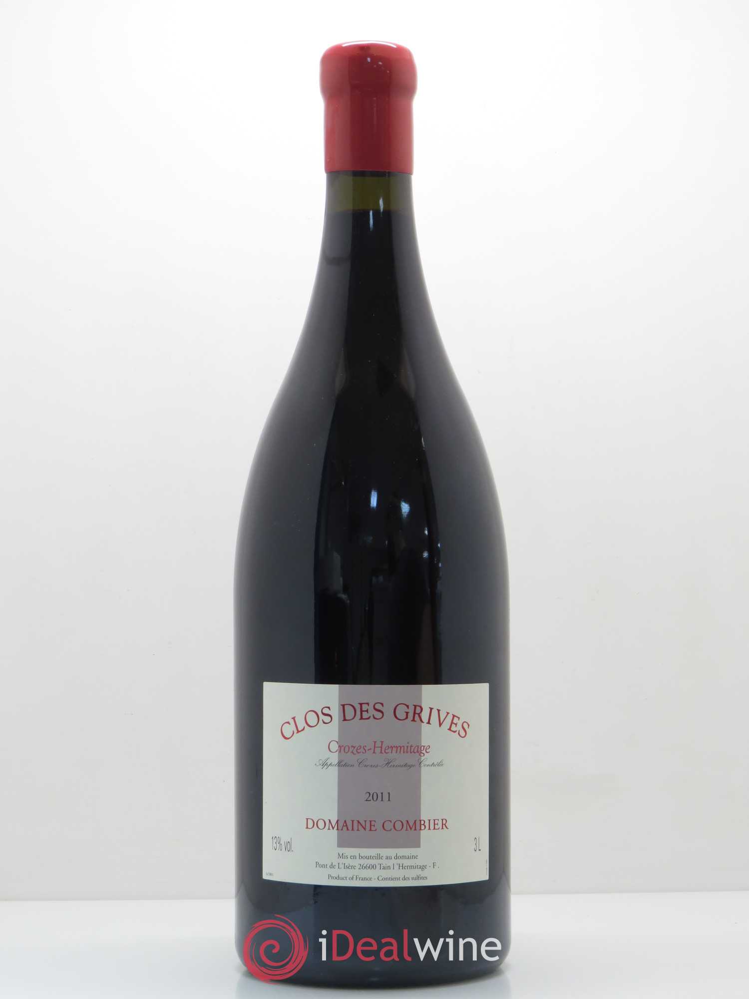 Crozes-Hermitage Clos des Grives Combier 2011 - Lot de 1 double magnum - 0
