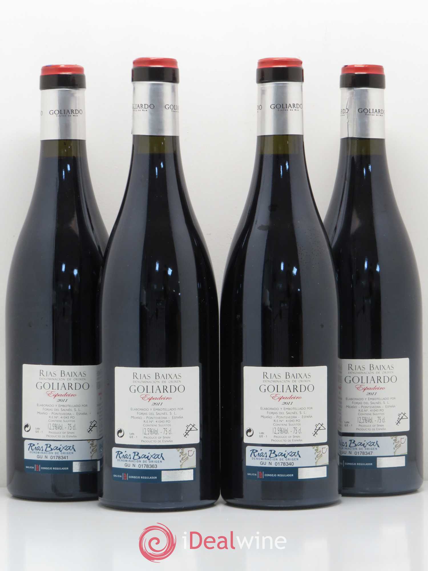Espagne Rias Baixas Goliardo Espadeiro 2011 - Posten von 4 Flaschen - 1