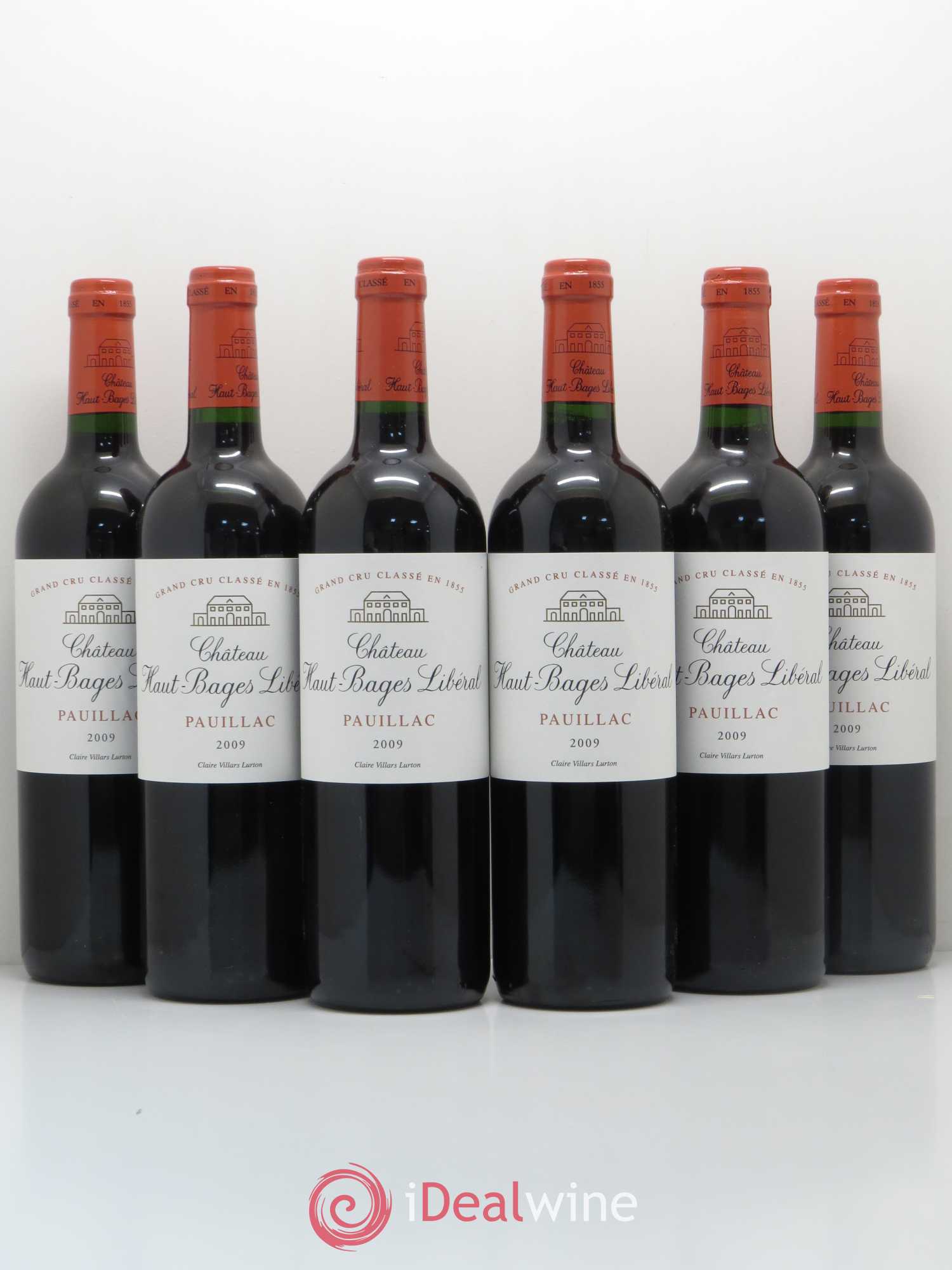 Château Haut Bages Libéral 5ème Grand Cru Classé 2009 - Lot de 6 bouteilles - 0