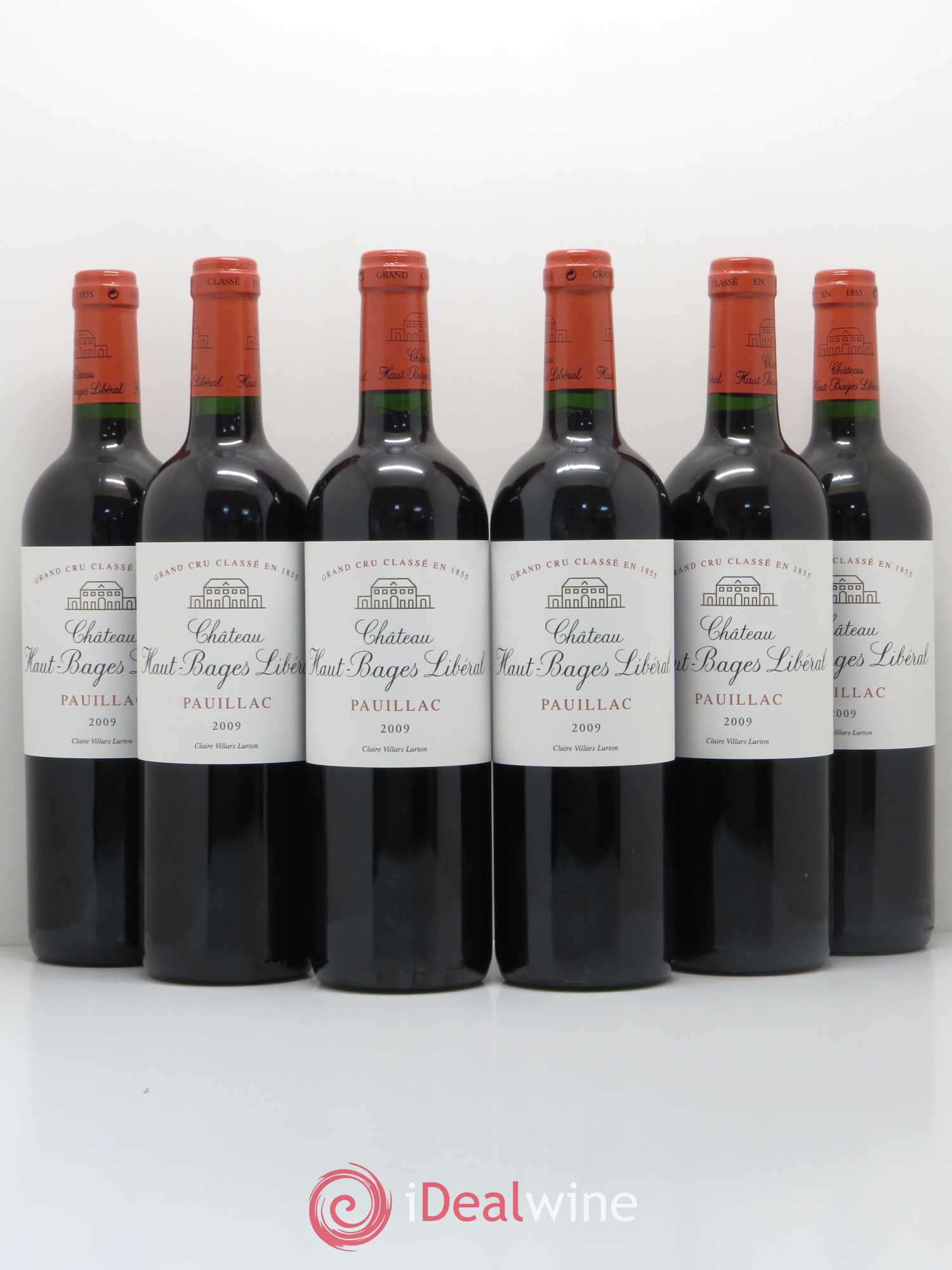 Château Haut Bages Libéral 5ème Grand Cru Classé 2009 - Lot de 6 bouteilles - 0